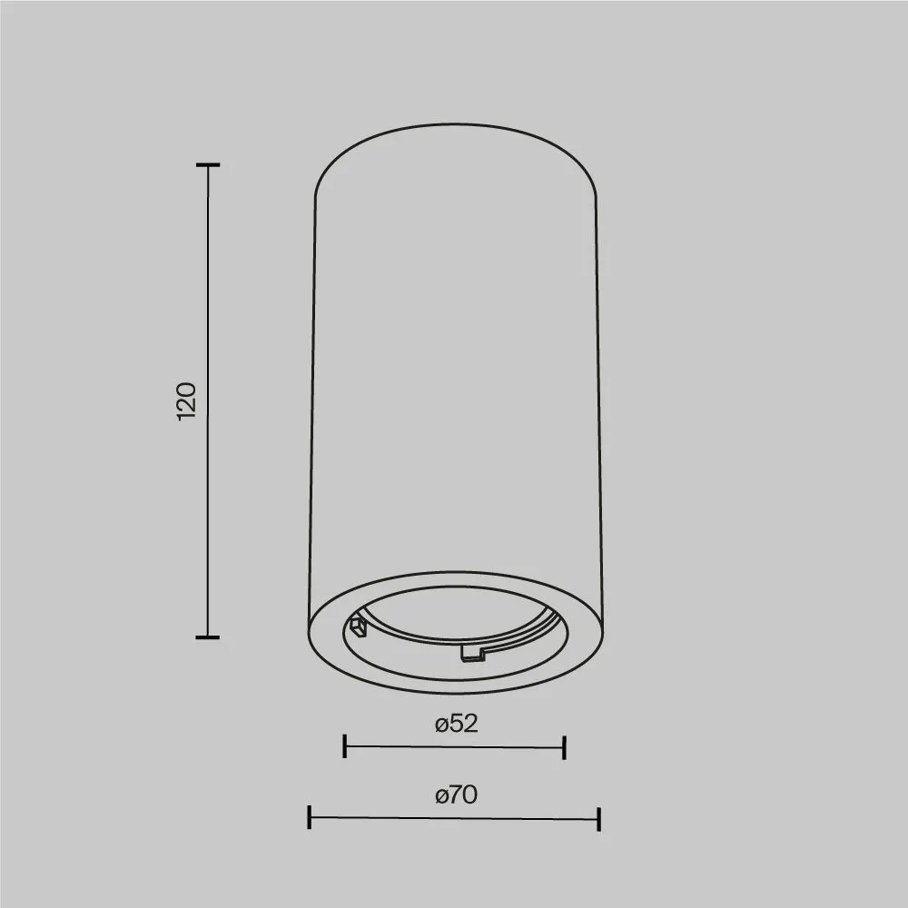 картинка Потолочный светильник Technical C003CW-01W-1