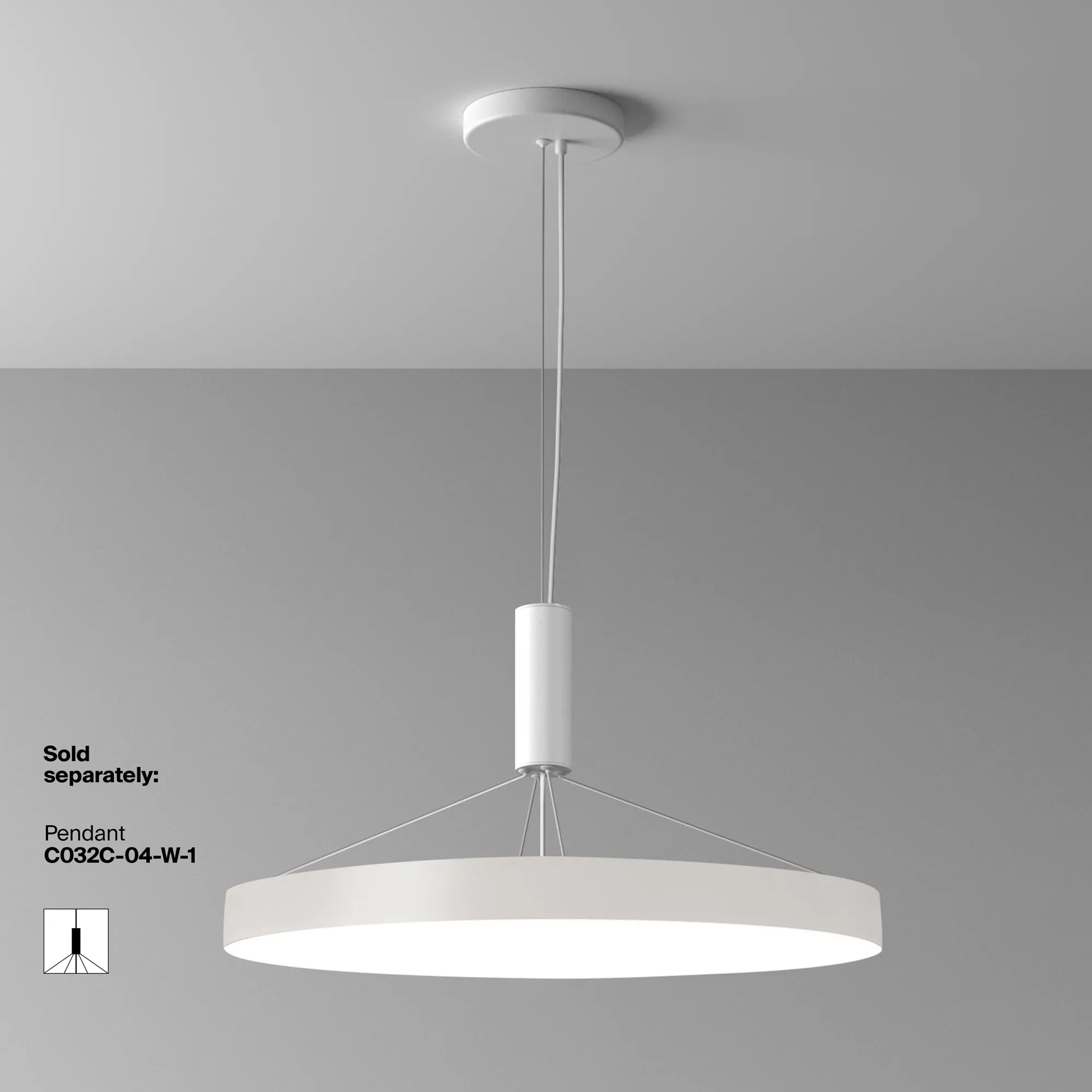 картинка Потолочный светильник Technical C032CL-90W4K-RD-W