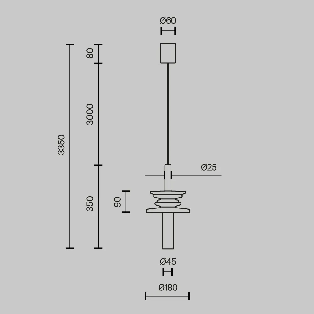 картинка Подвесной светильник Maytoni MOD255PL-01B2