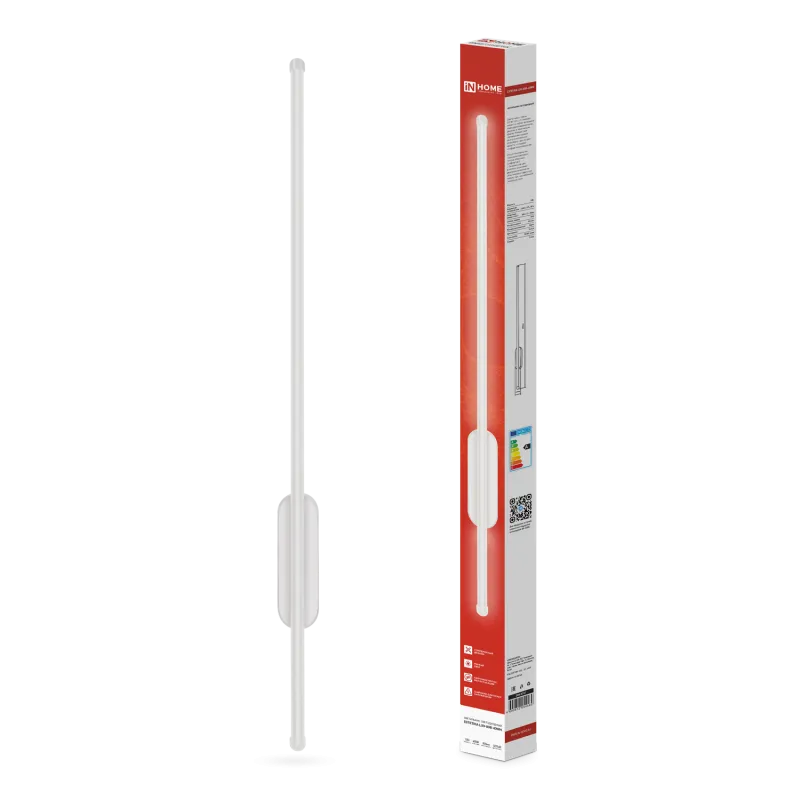 картинка Светильник светодиодный ESTETIKA LUV-80B-40WH 15Вт 230В 4000K 1050Лм 800х50x25 белый IN HOME