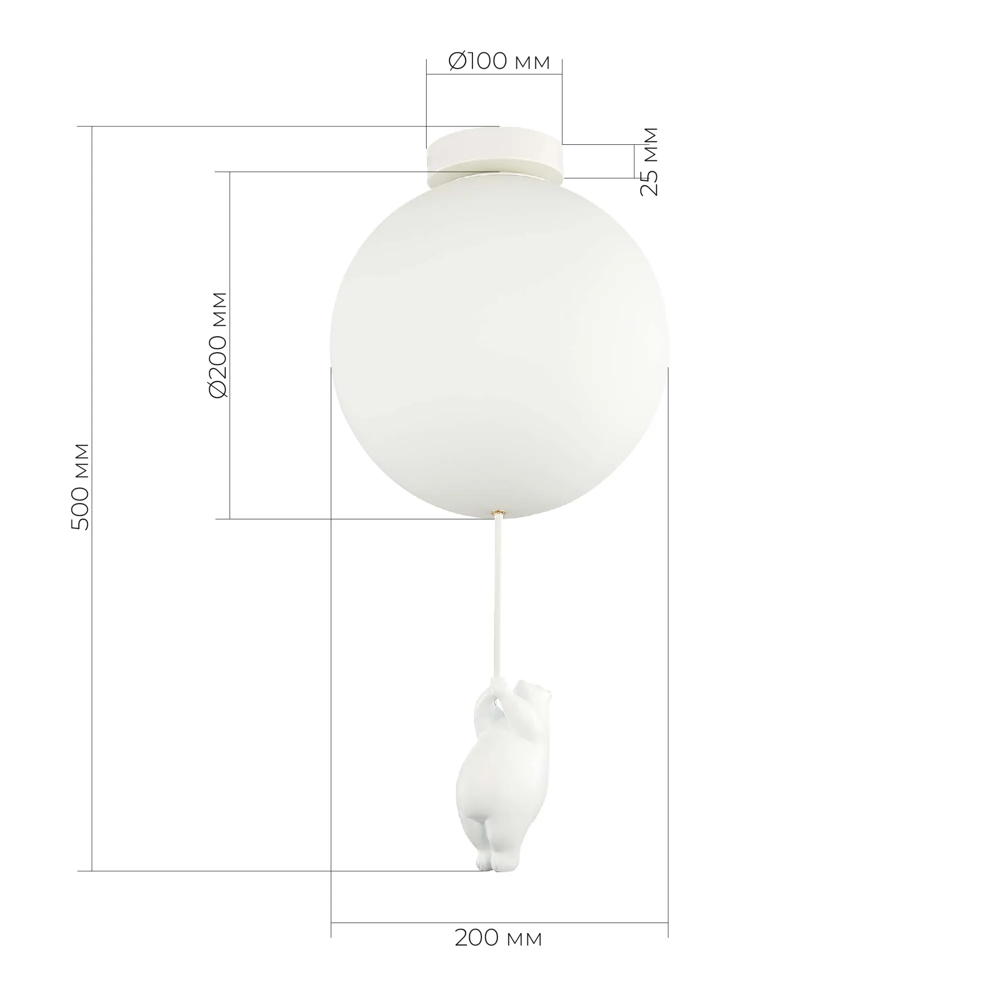 картинка SLE115412-01 Светильник подвесной Белый/Белый E27 1*60W