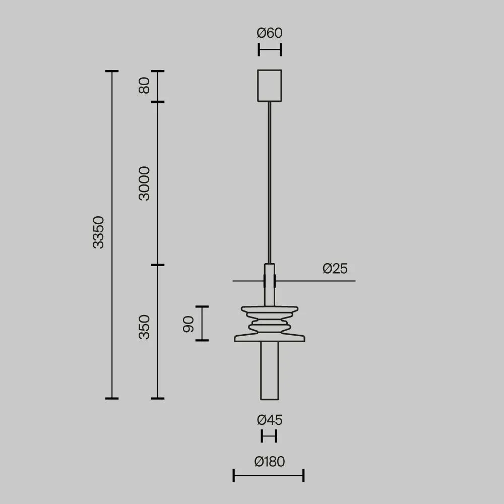 картинка Подвесной светильник Maytoni MOD255PL-01B4
