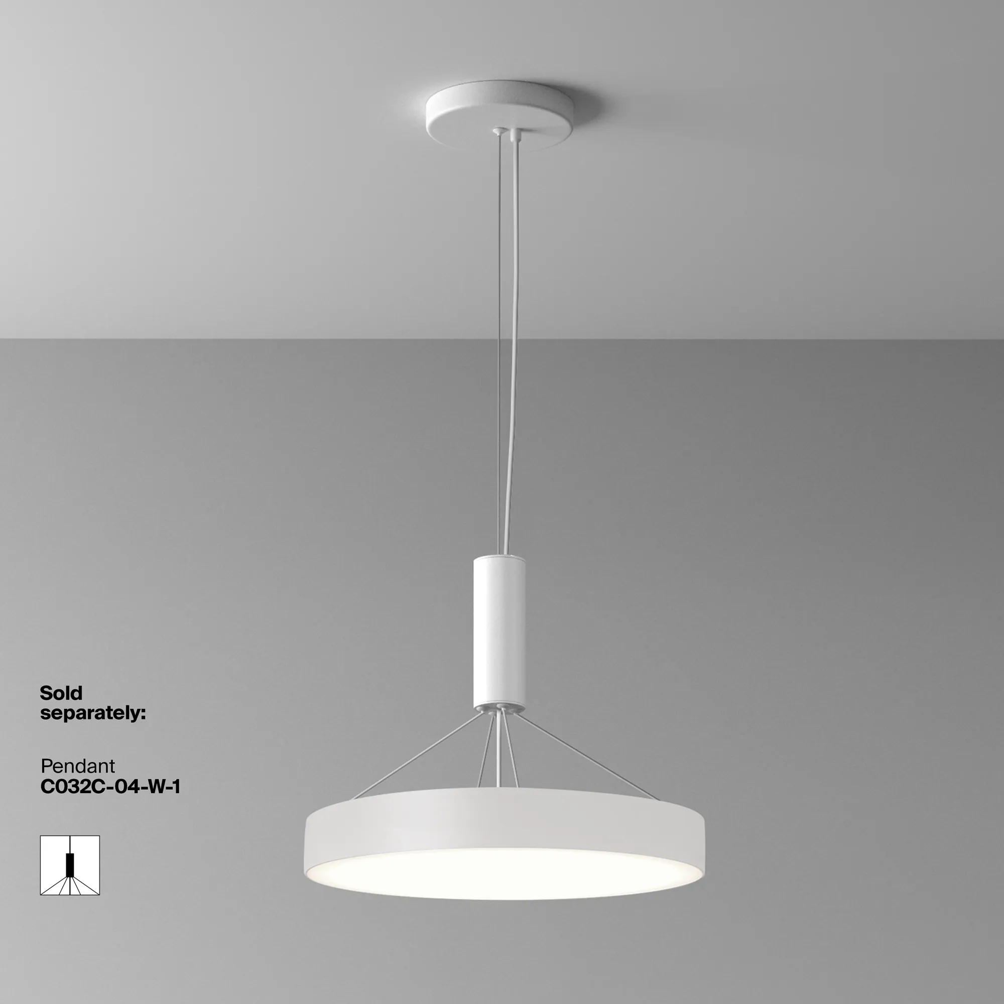 картинка Потолочный светильник Technical C032CL-45W4K-RD-W