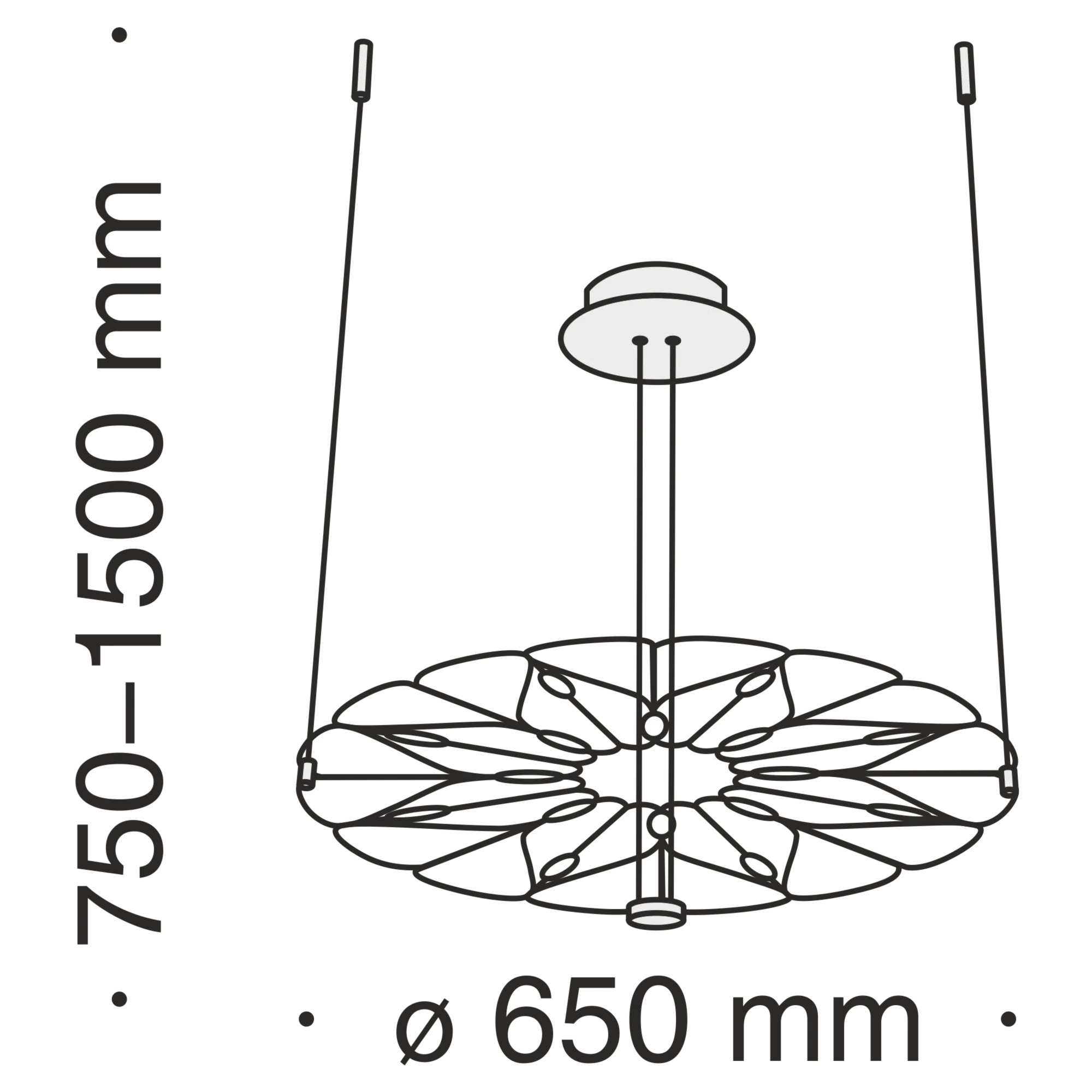 картинка Подвесной светильник Maytoni MOD037PL-L16B