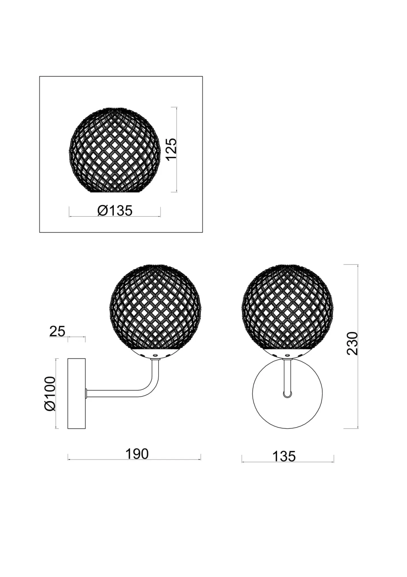 картинка Настенный светильник (бра) Freya FR8016WL-01BBS