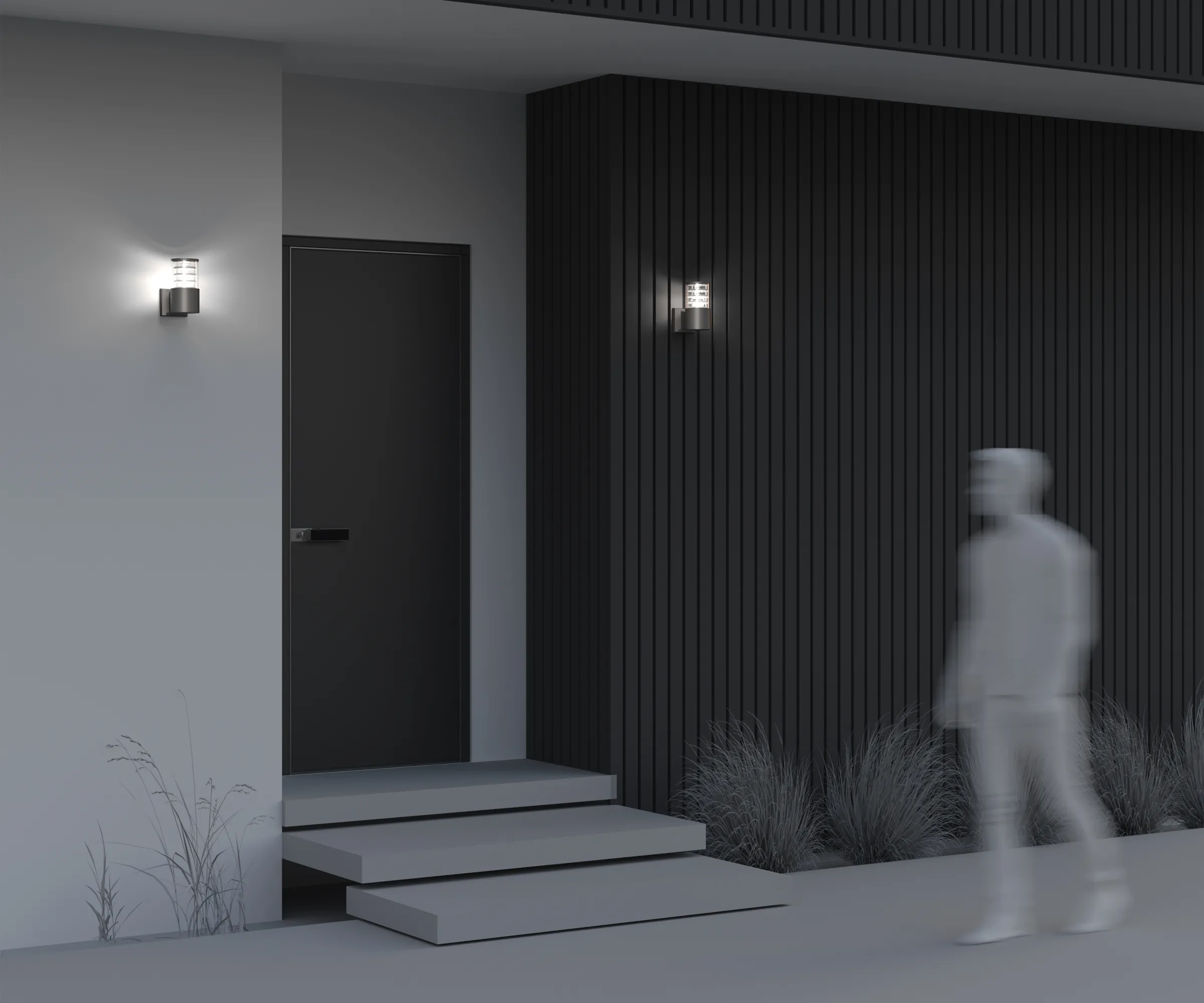 картинка Настенный светильник (бра) Outdoor O576WL-01GR