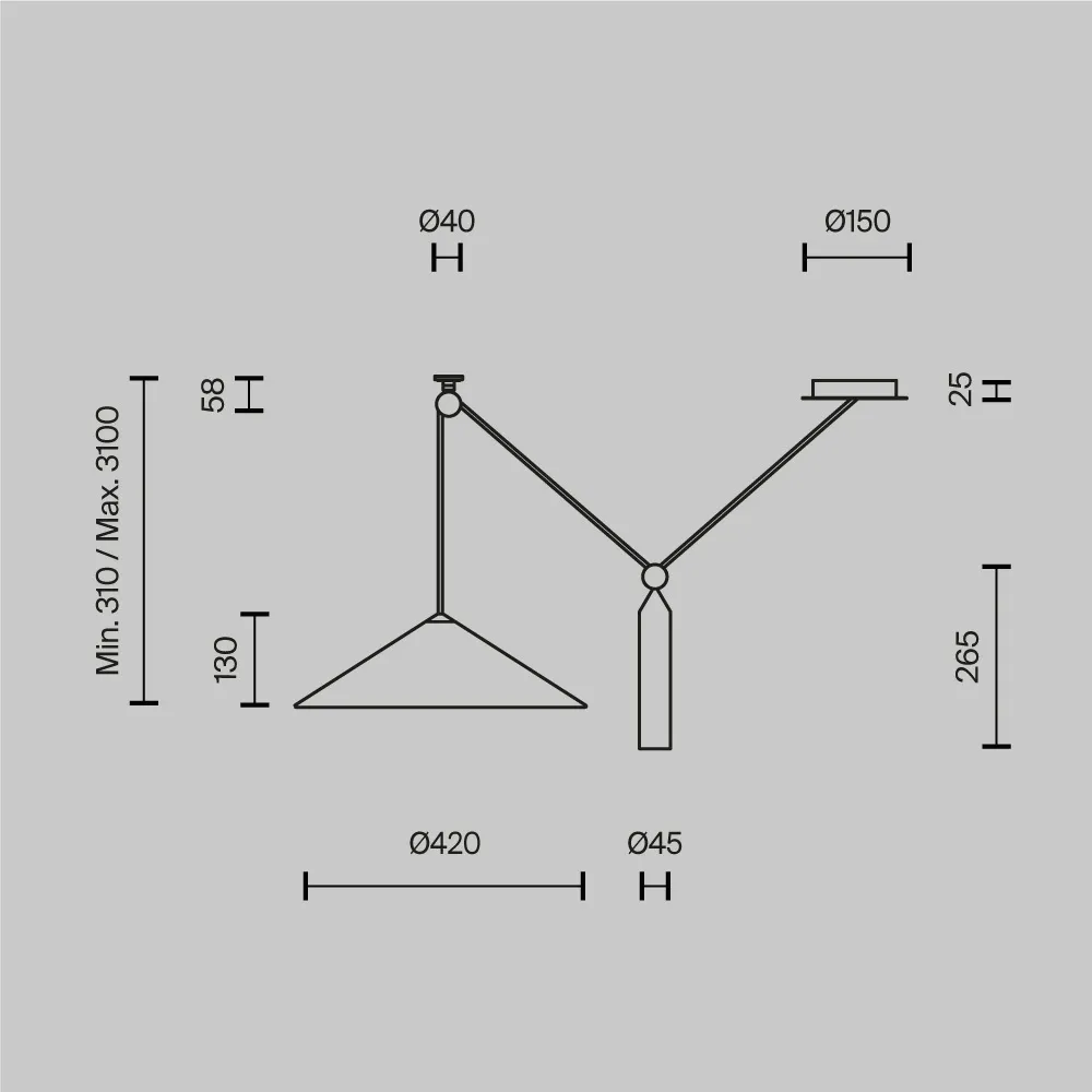 картинка Подвесной светильник Technical P080PL-01W