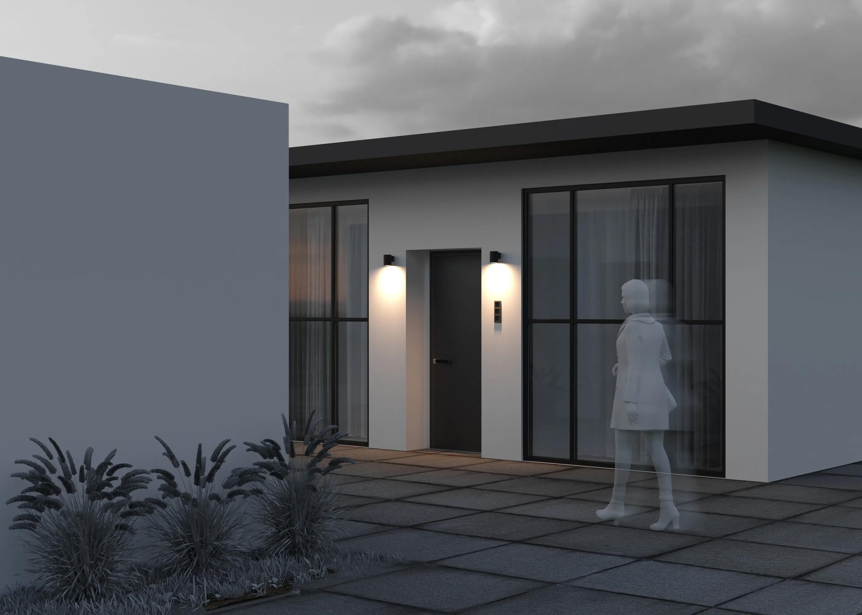 картинка Настенный светильник (бра) Outdoor O303WL-L5GF3K