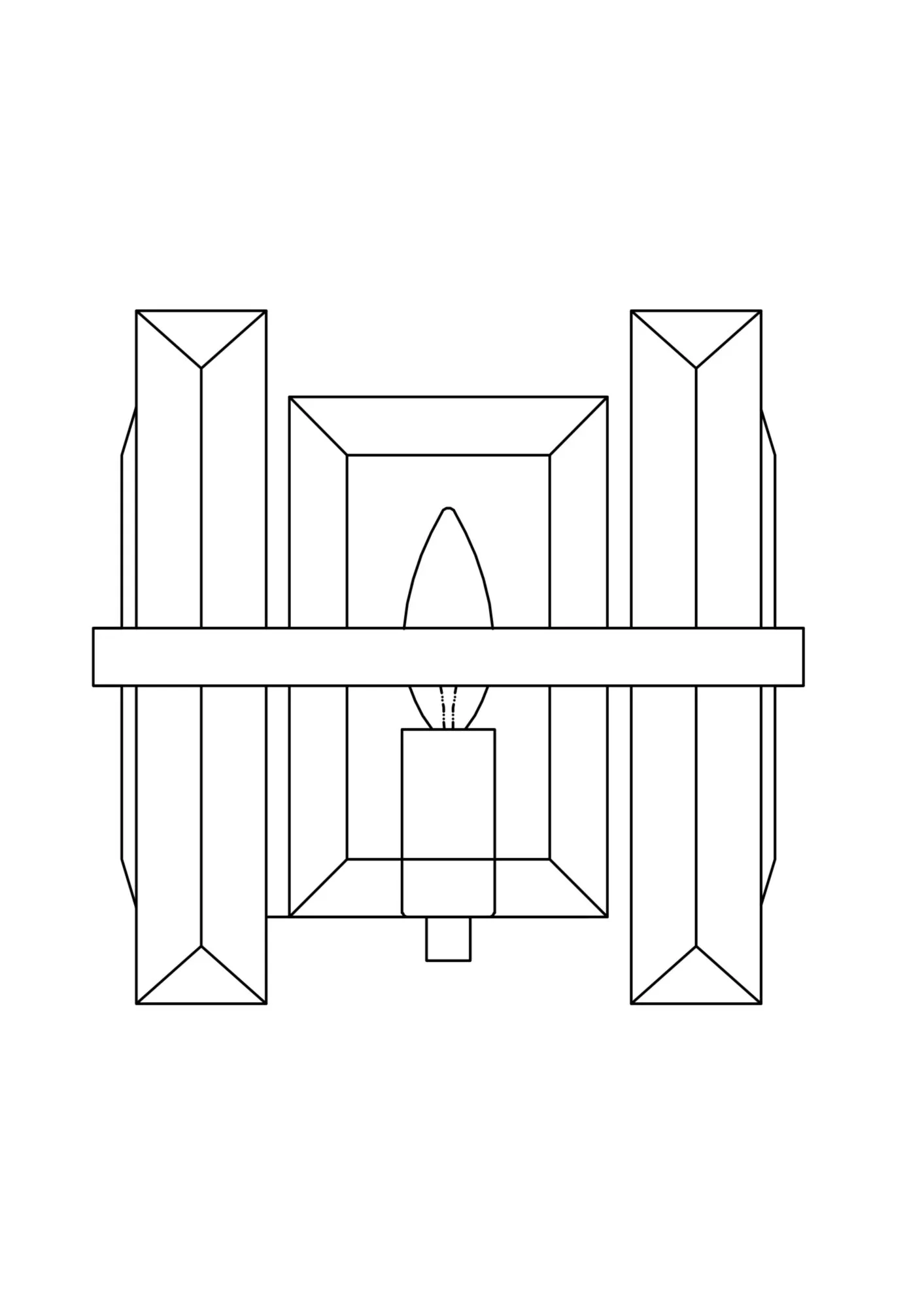 картинка Настенный светильник (бра) Maytoni MOD201WL-01N