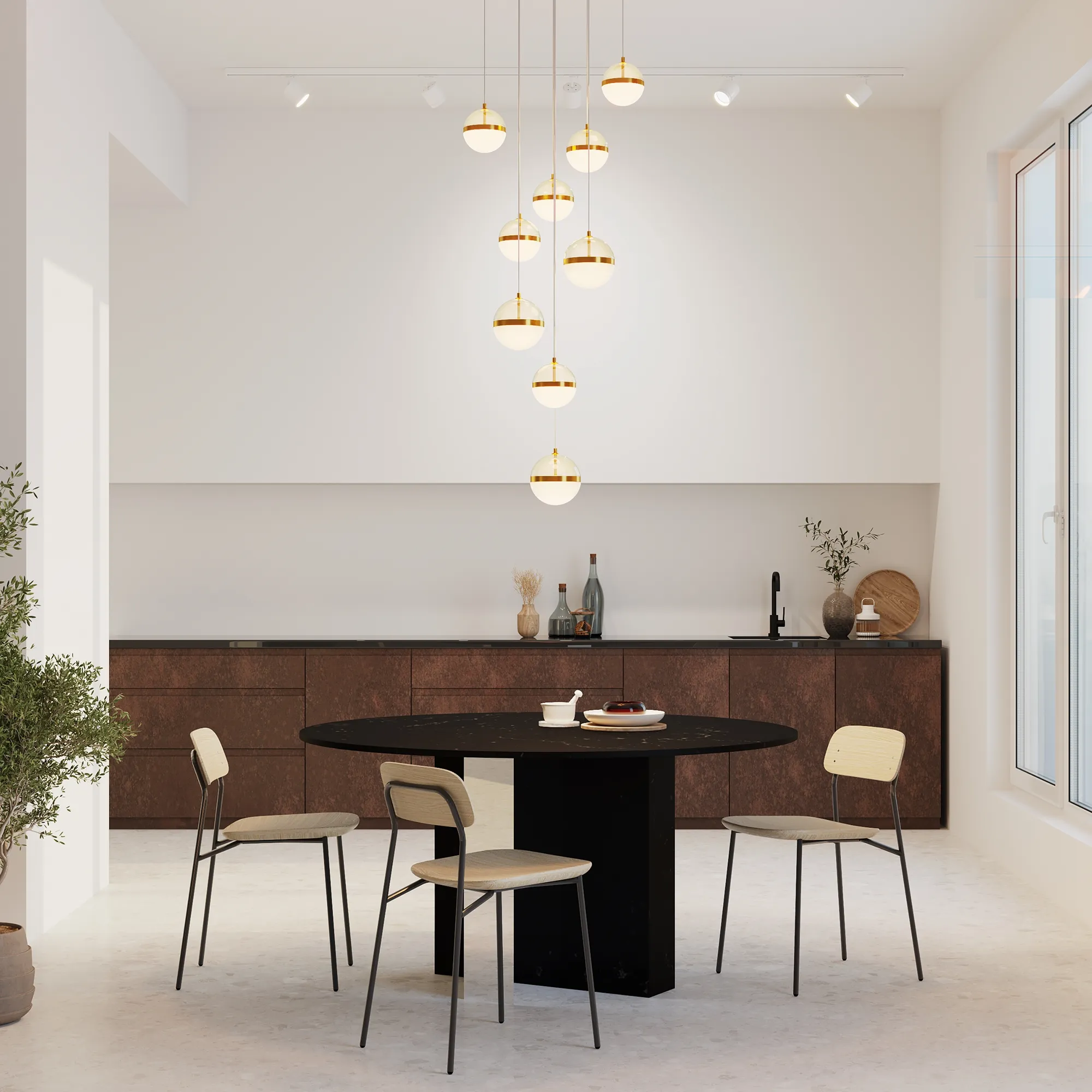 картинка Подвесной светильник Maytoni MOD295PL-L120BBS3K