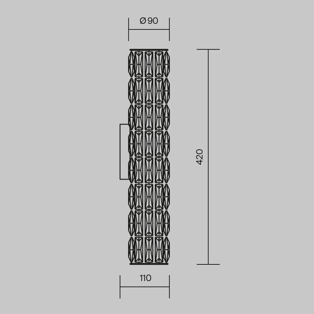 картинка Настенный светильник (бра) Maytoni DIA008WL-02CH