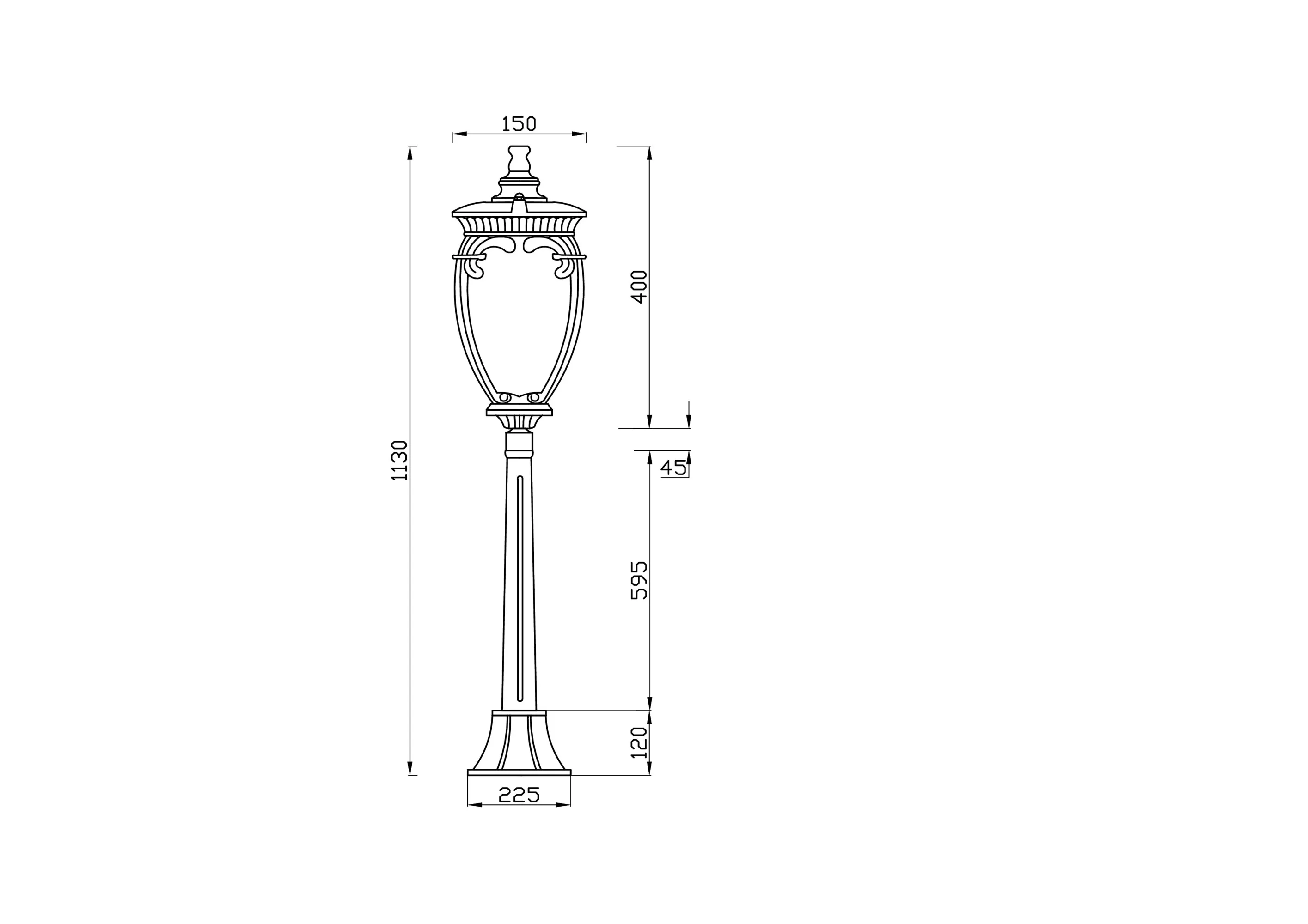картинка Ландшафтный светильник Outdoor O414FL-01BZ1