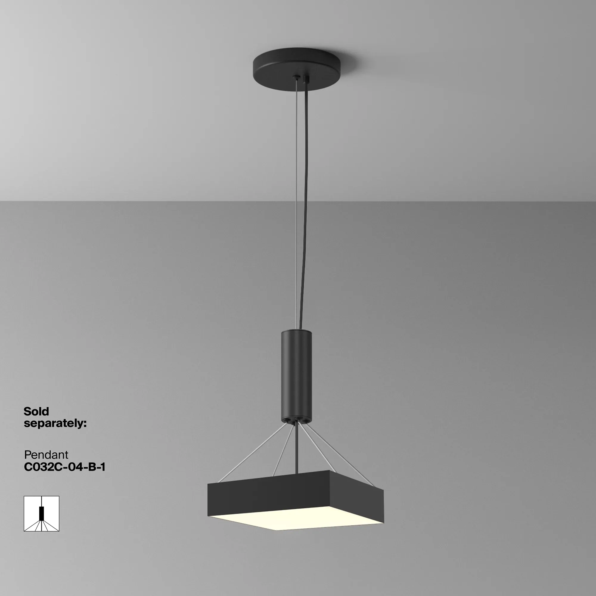 картинка Потолочный светильник Technical C032CL-36W3K-SQ-B