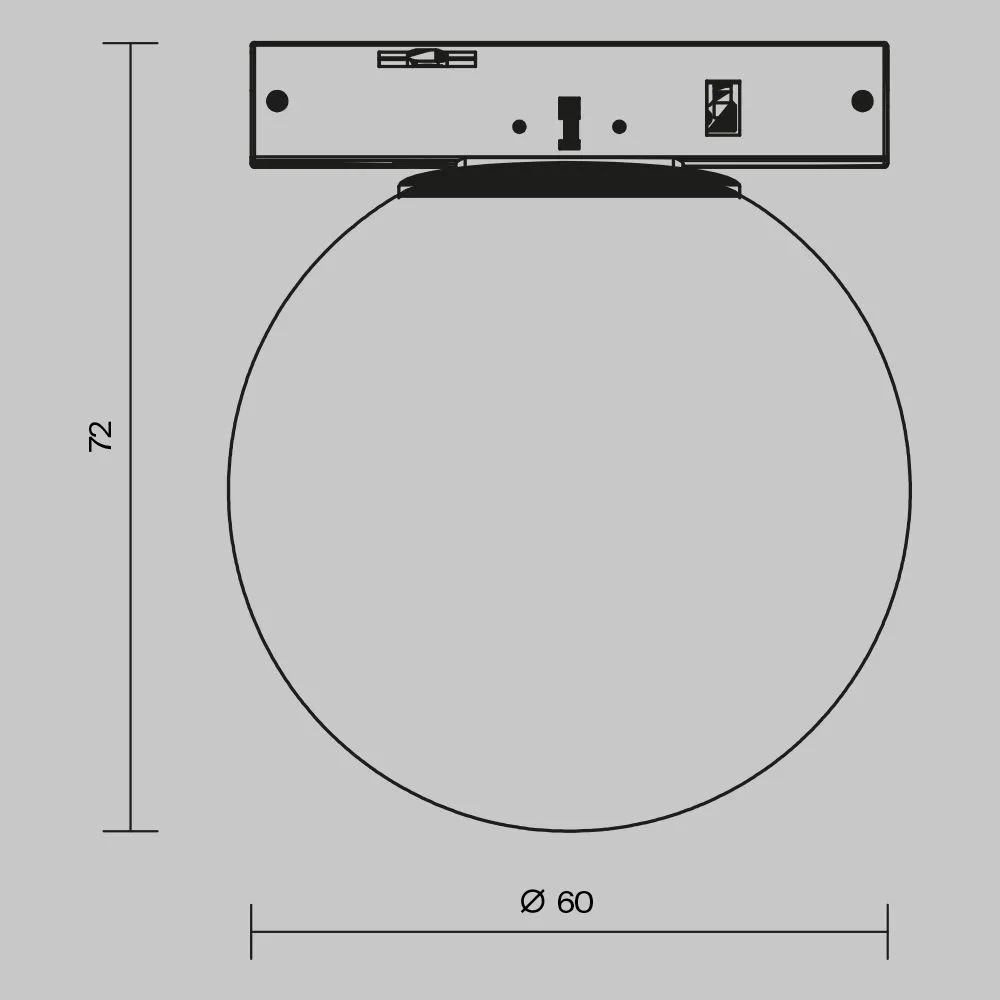 картинка Трековый светильник Technical TR185-1-3W4K-B