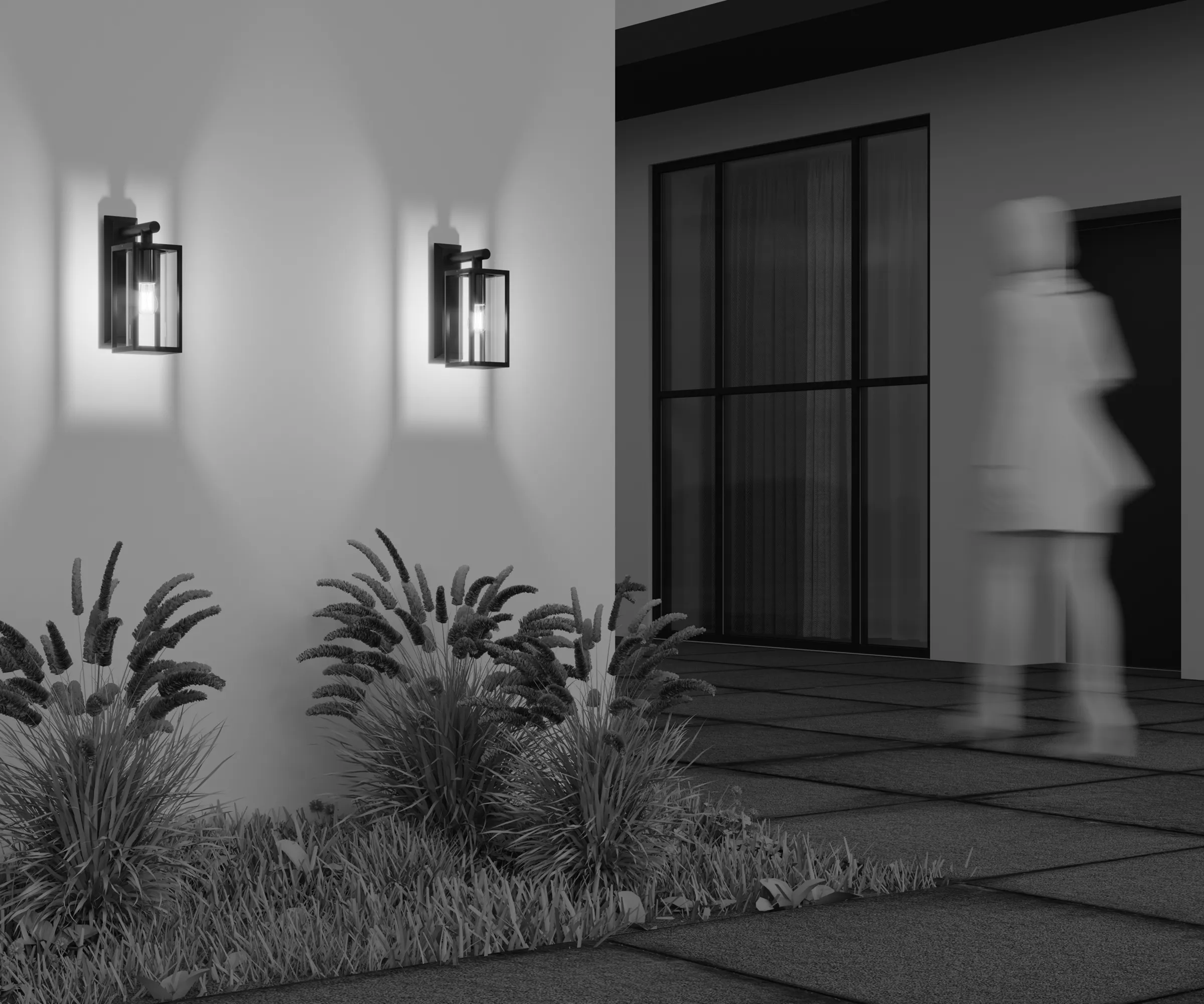 картинка Настенный светильник (бра) Outdoor O452WL-01GF1