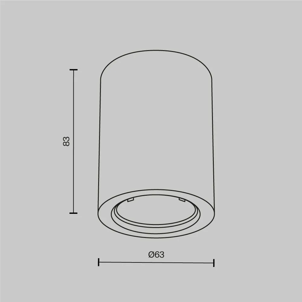 картинка Потолочный светильник Technical C001CL-GU10-W