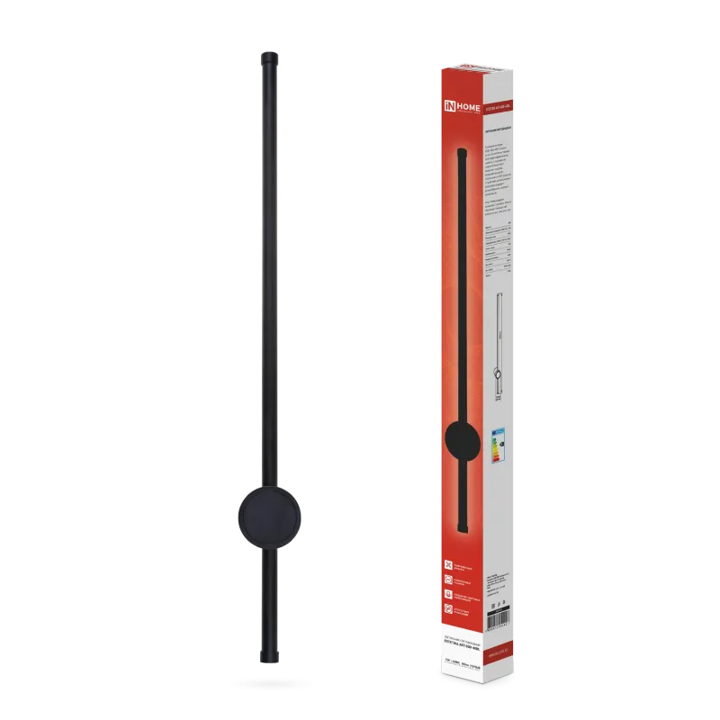 картинка Светильник светодиодный ESTETIKA ART-80B-30BL 15Вт 230В 3000K 1050Лм 800х60x98 черный IN HOME