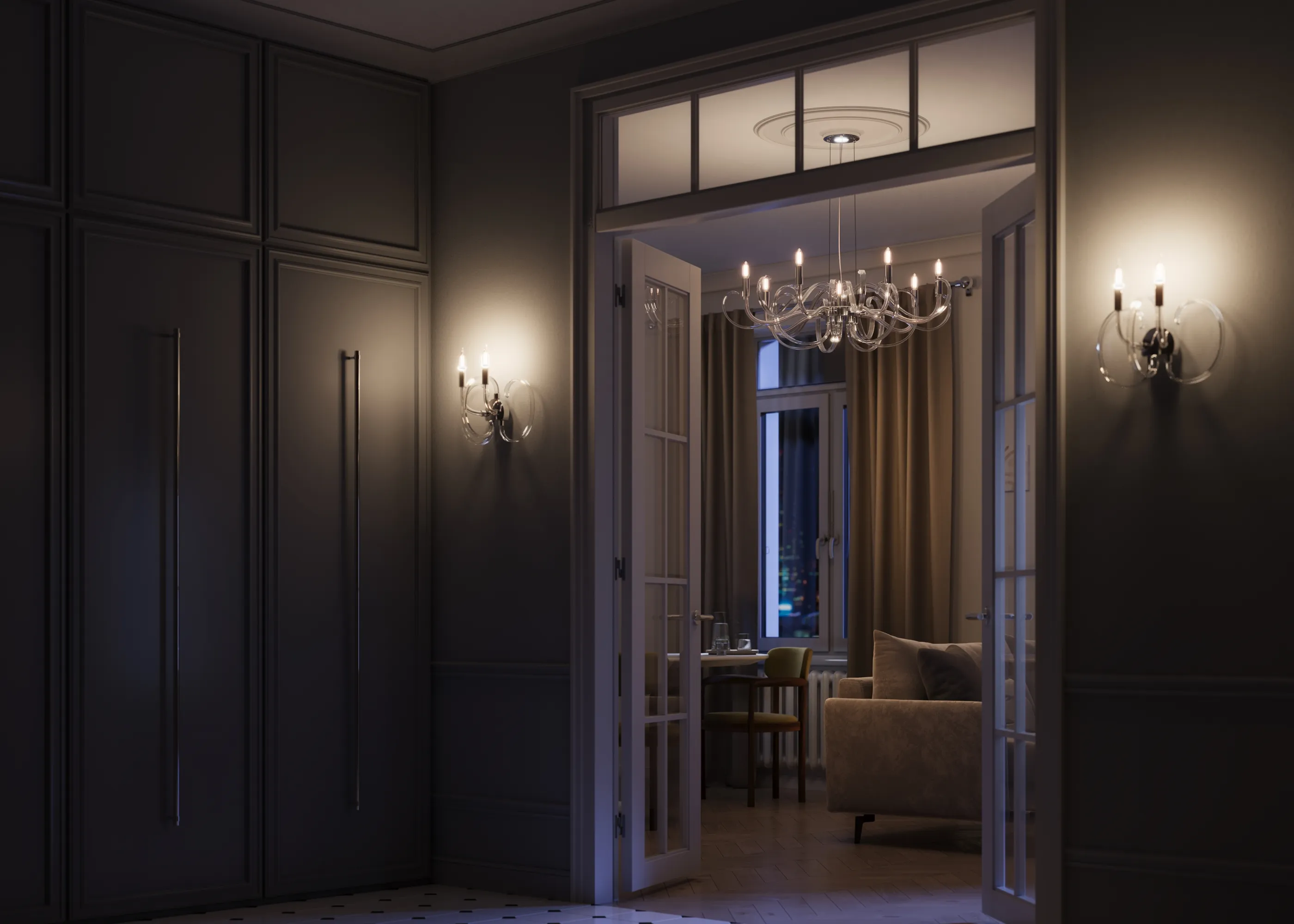 картинка Настенный светильник (бра) Maytoni MOD051WL-02TR