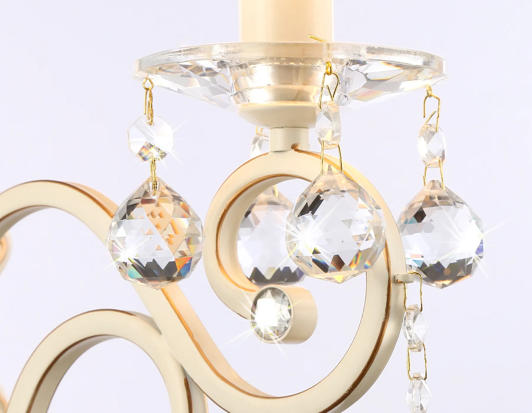 картинка Настенный светильник с абажуром и хрусталем TR4562