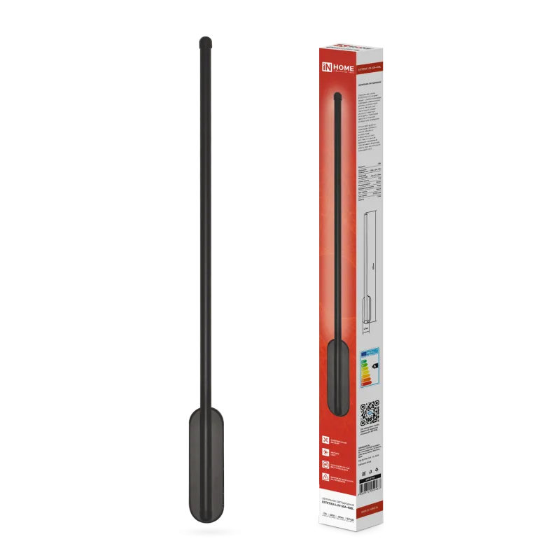 картинка Светильник светодиодный ESTETIKA LUV-60A-40BL 10Вт 230В 4000K 700Лм 600х50x25 черный IN HOME