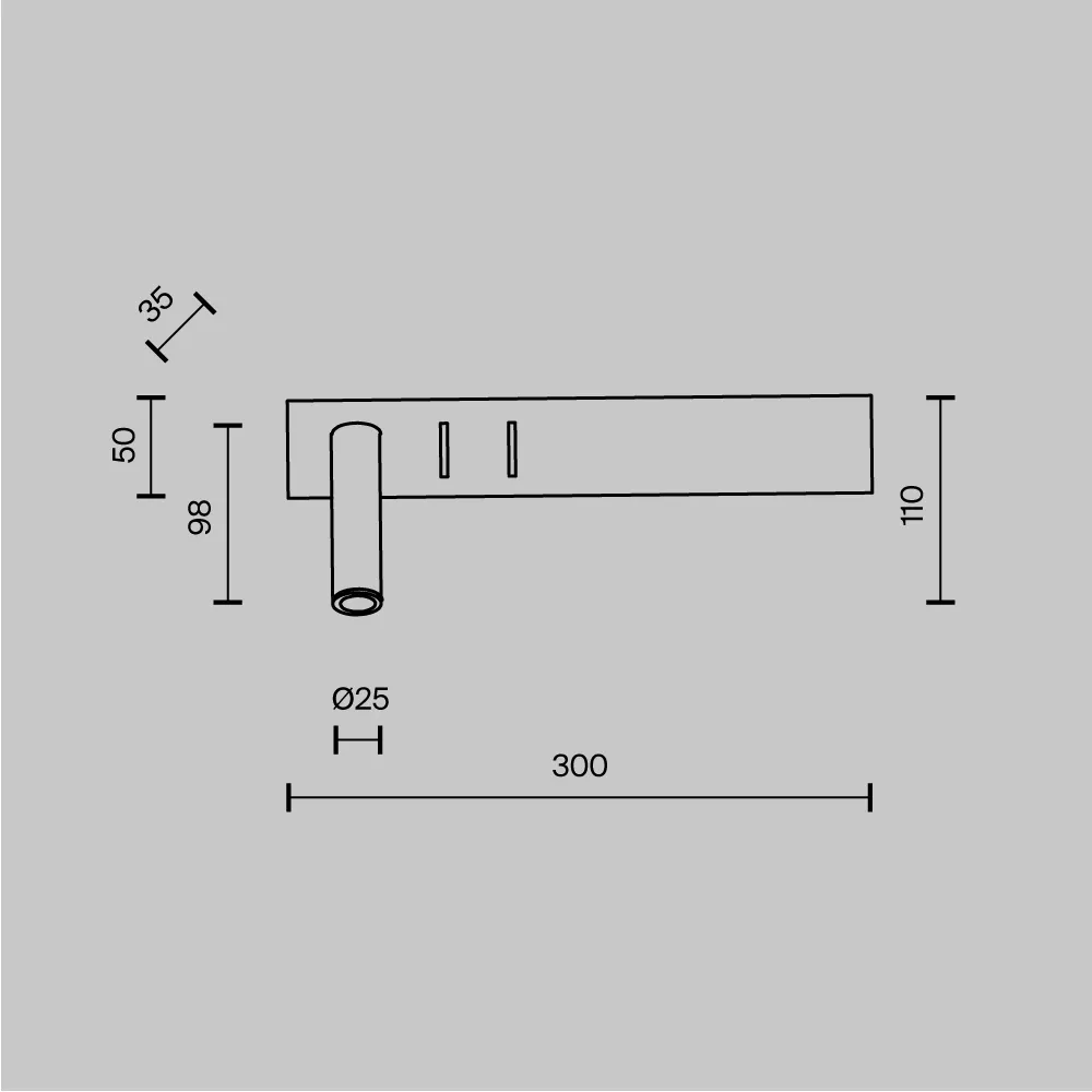 картинка Настенный светильник (бра) Technical C031WL-L8W3K