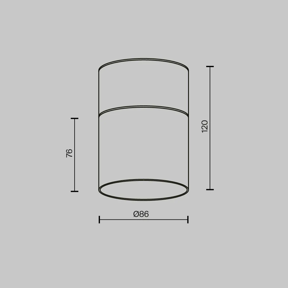 картинка Потолочный светильник Technical C094CL-GX53-BS