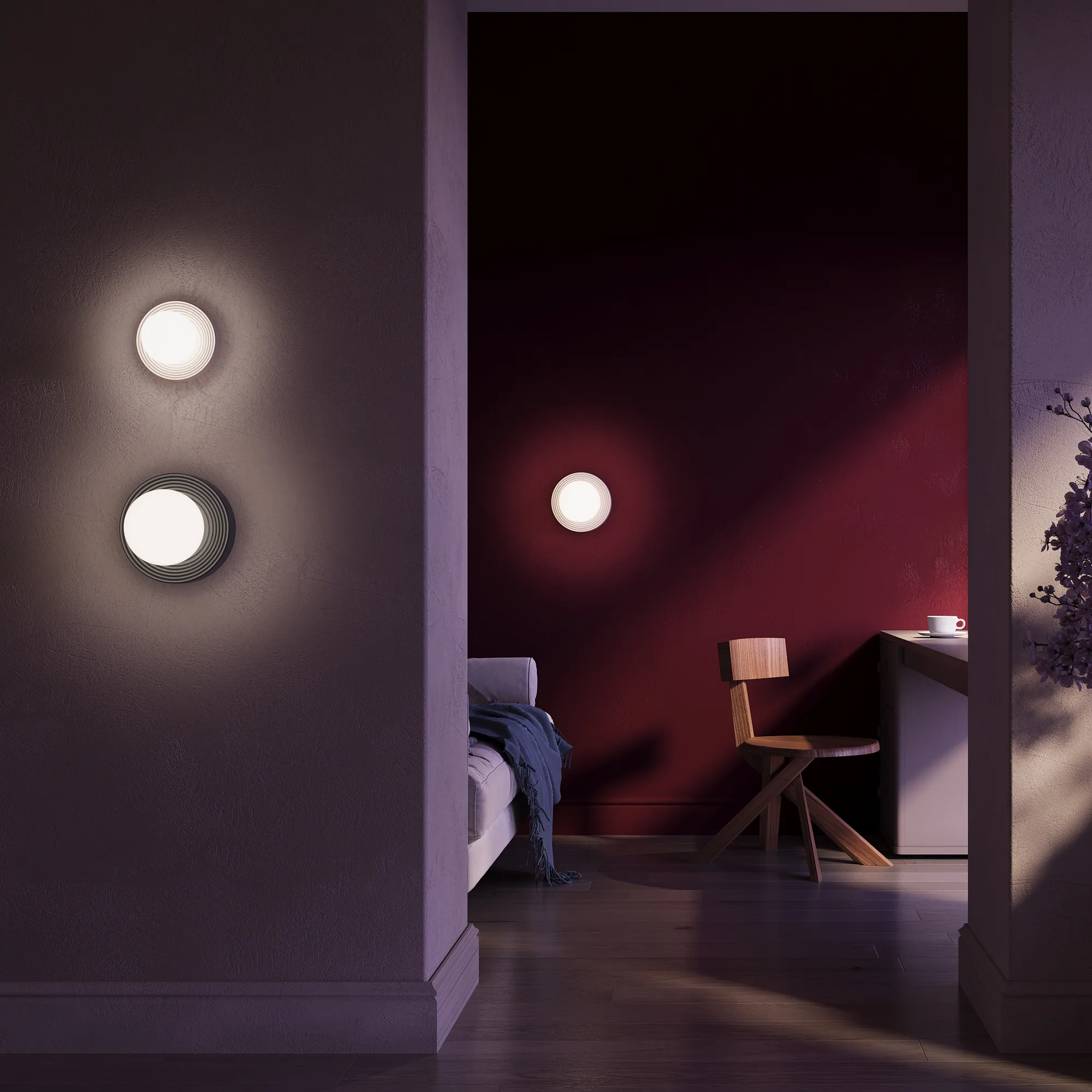 картинка Настенный светильник (бра) Maytoni MOD403WL-01BG