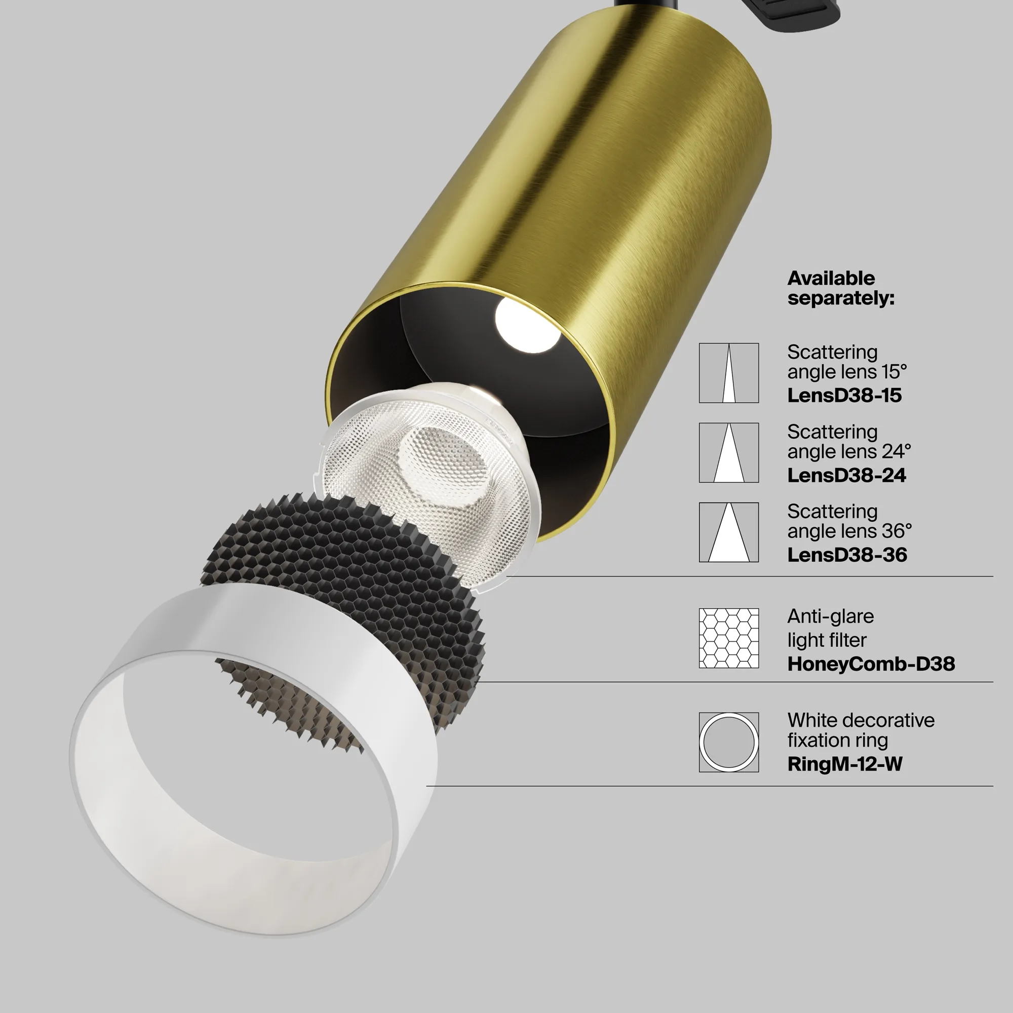 картинка Потолочный светильник Technical C055CL-L12W4K-W-BS