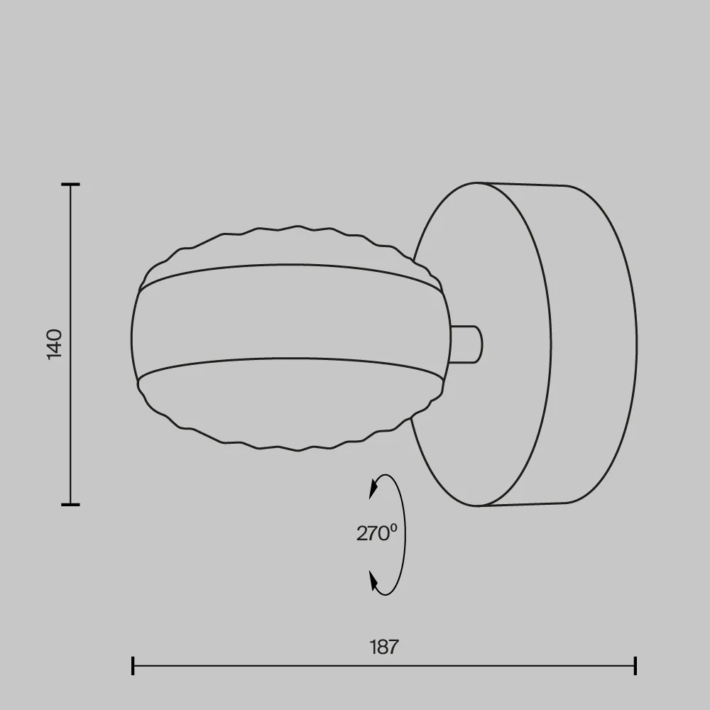картинка Настенный светильник (бра) Maytoni MOD299WL-L10BC3K