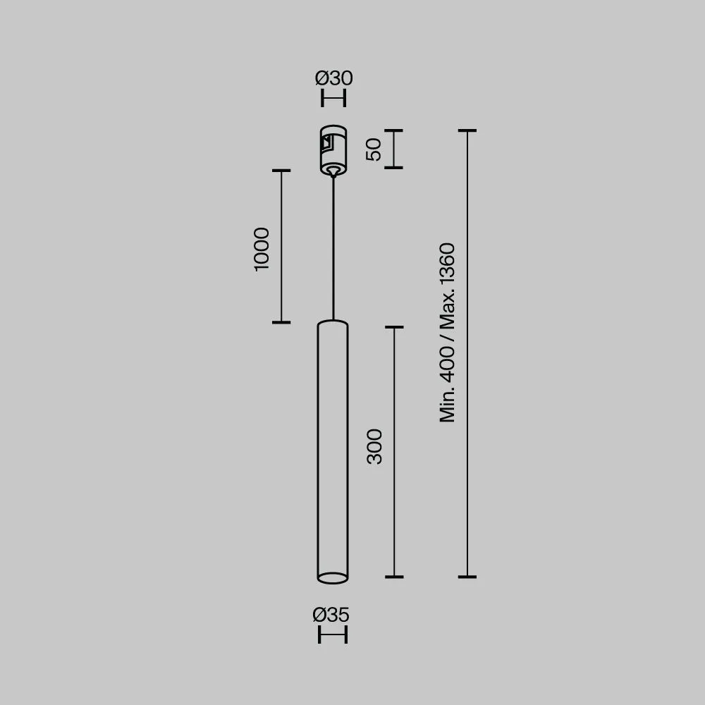 картинка Трековый светильник Technical TR155-1-5W3K-BS