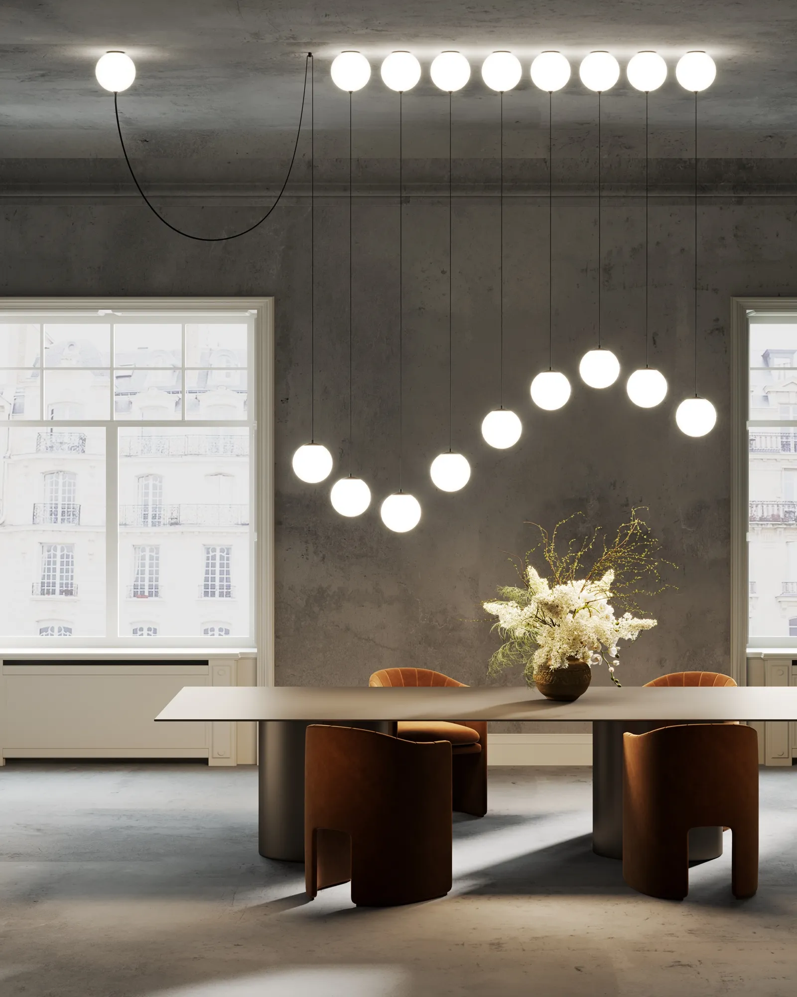 картинка Подвесной светильник Maytoni MOD427PL-L20B3K