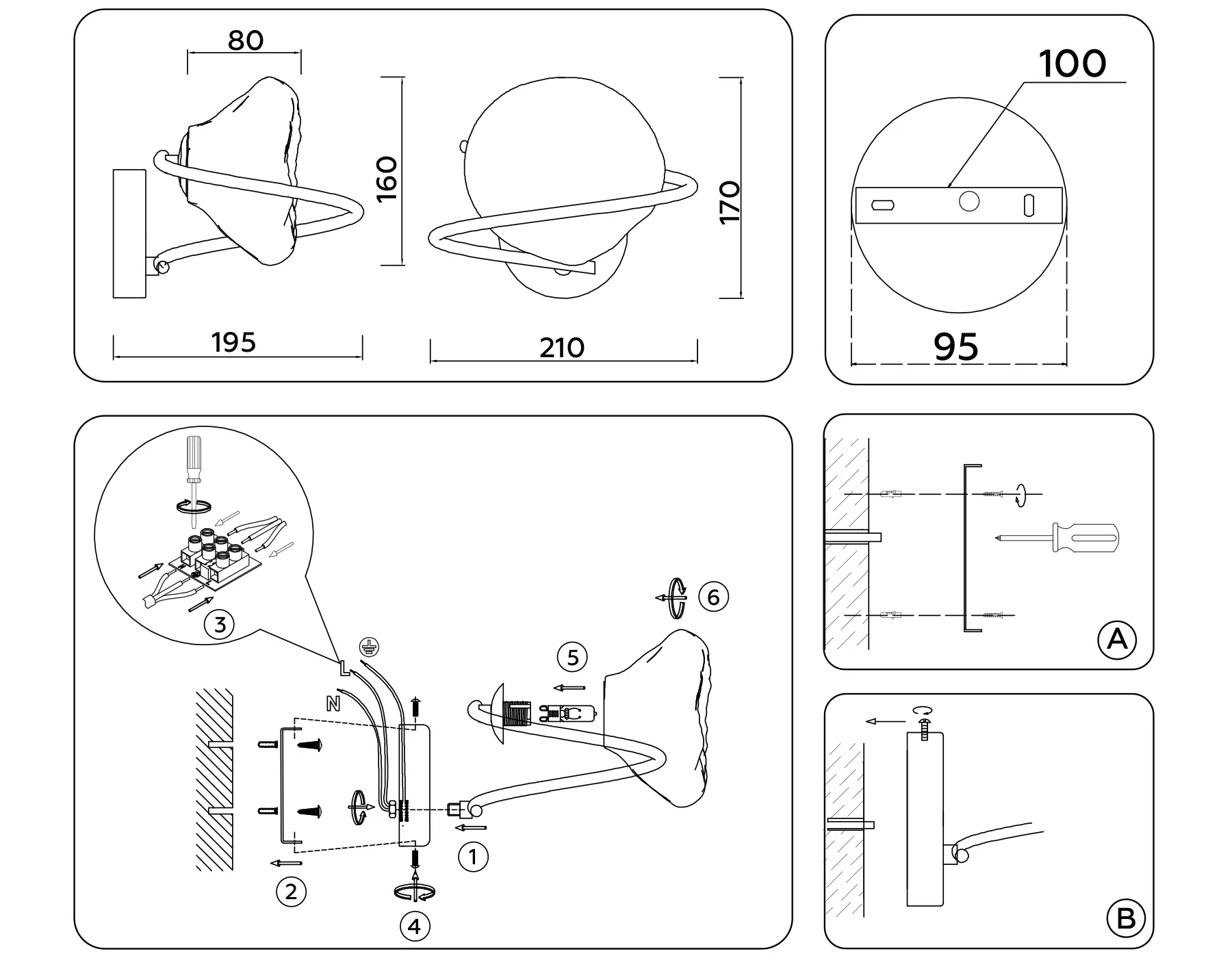 картинка Настенный светильник LH15005