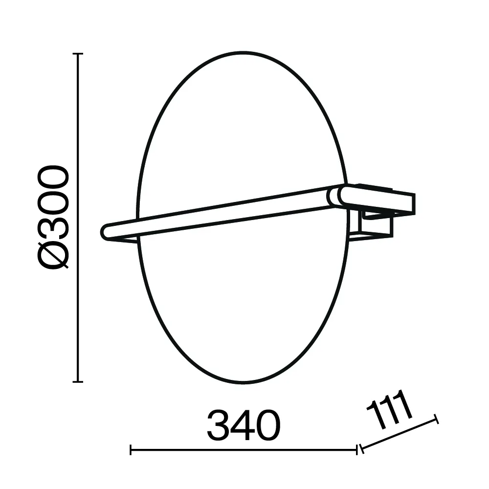 картинка Настенный светильник (бра) Maytoni MOD279WL-L14G3K