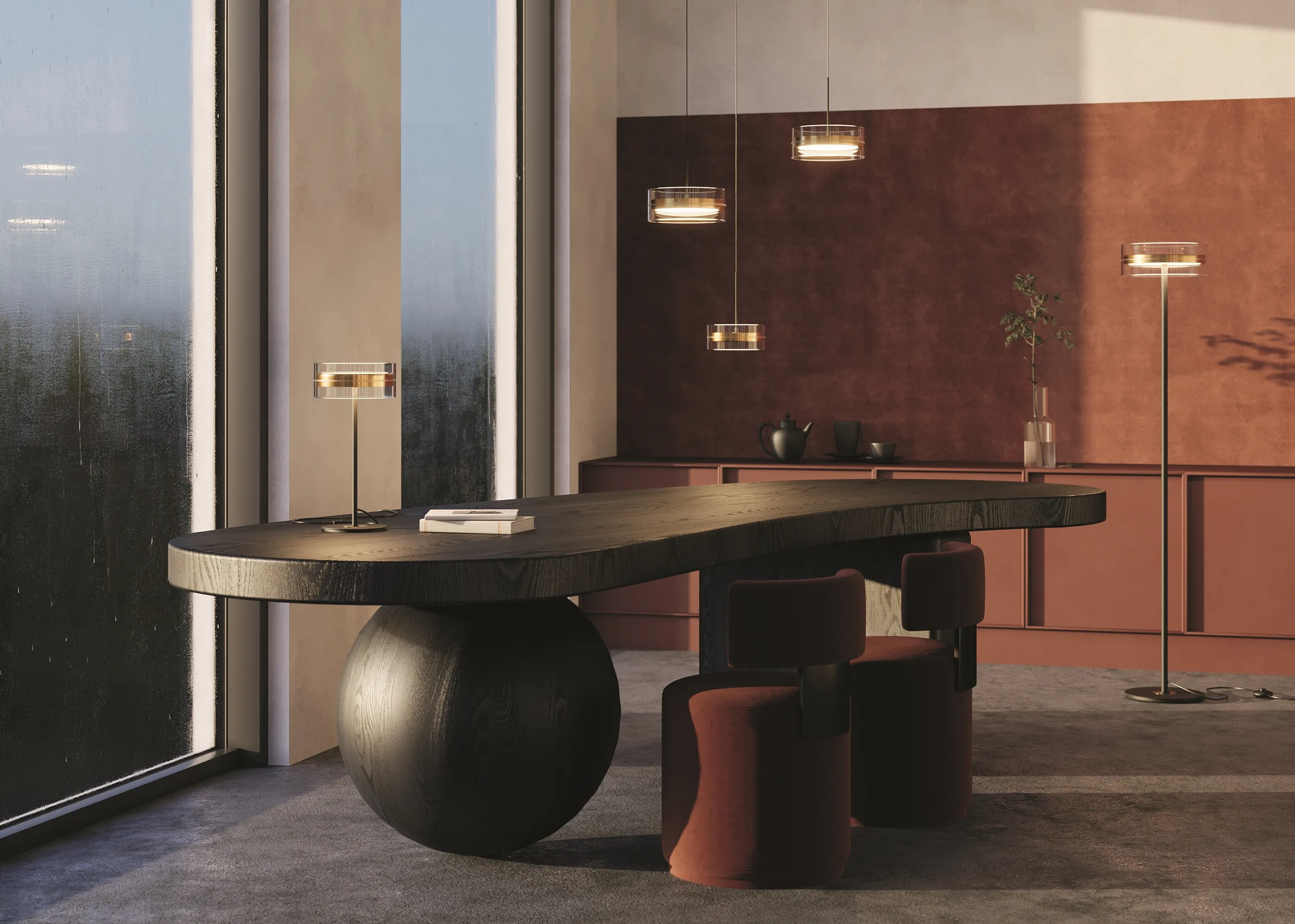 картинка Напольный светильник (торшер) Maytoni MOD348FL-L24BBS3K