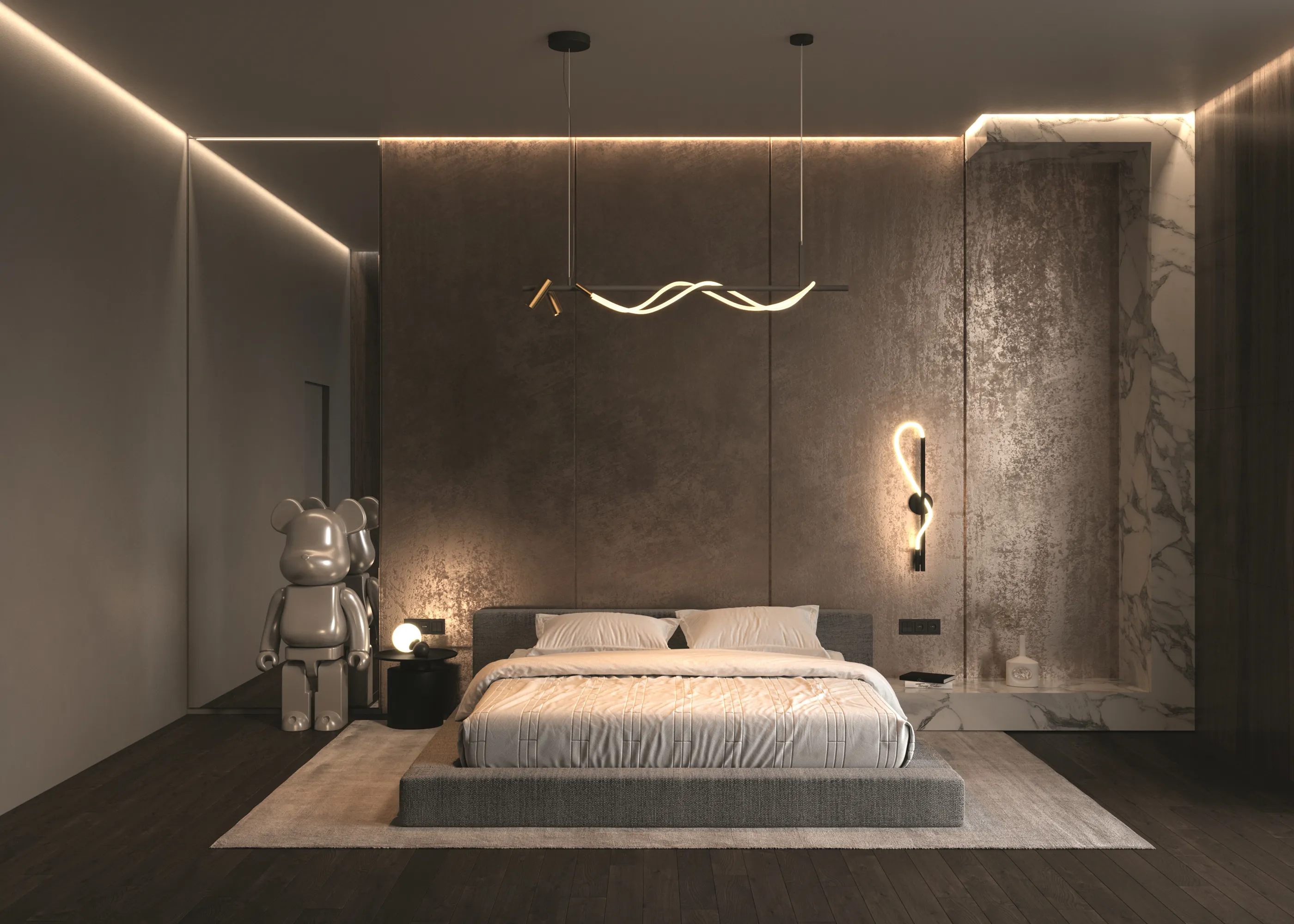 картинка Подвесной светильник Maytoni MOD166PL-L30GB3K