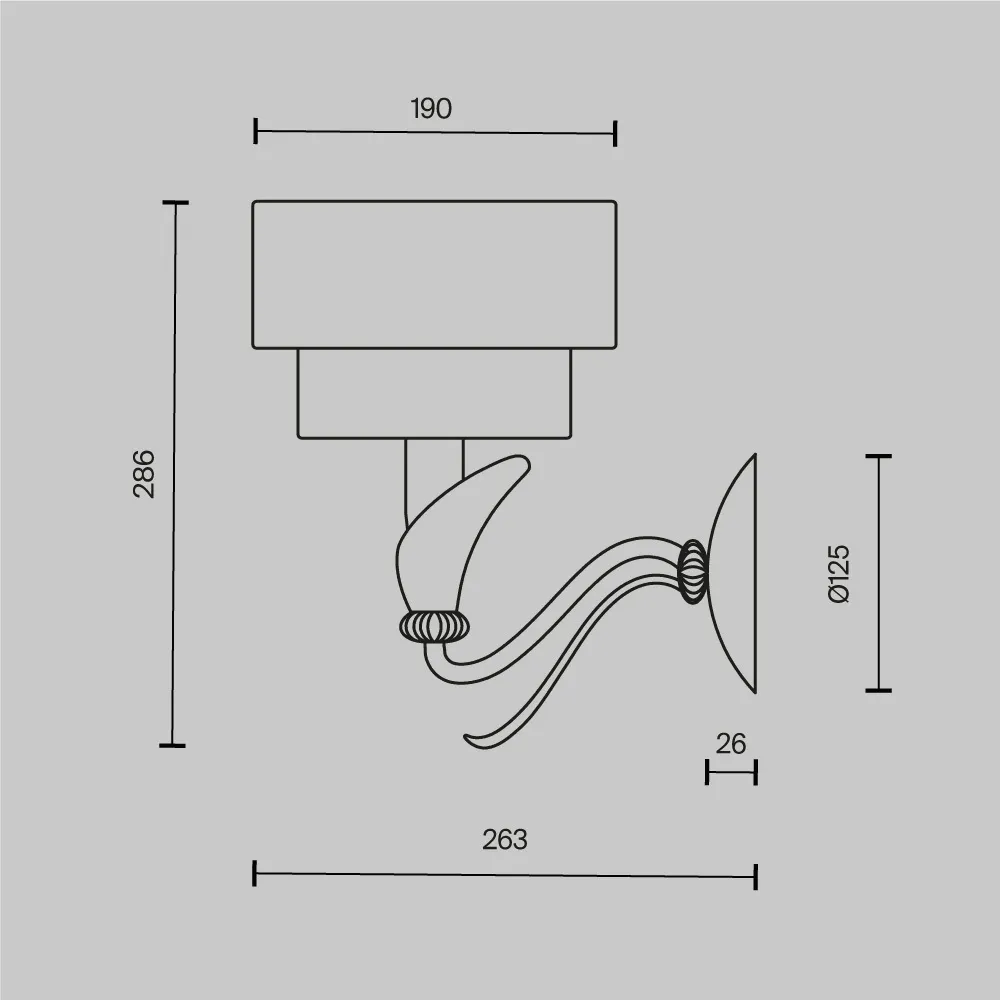 картинка Настенный светильник (бра) Maytoni H311-01-G
