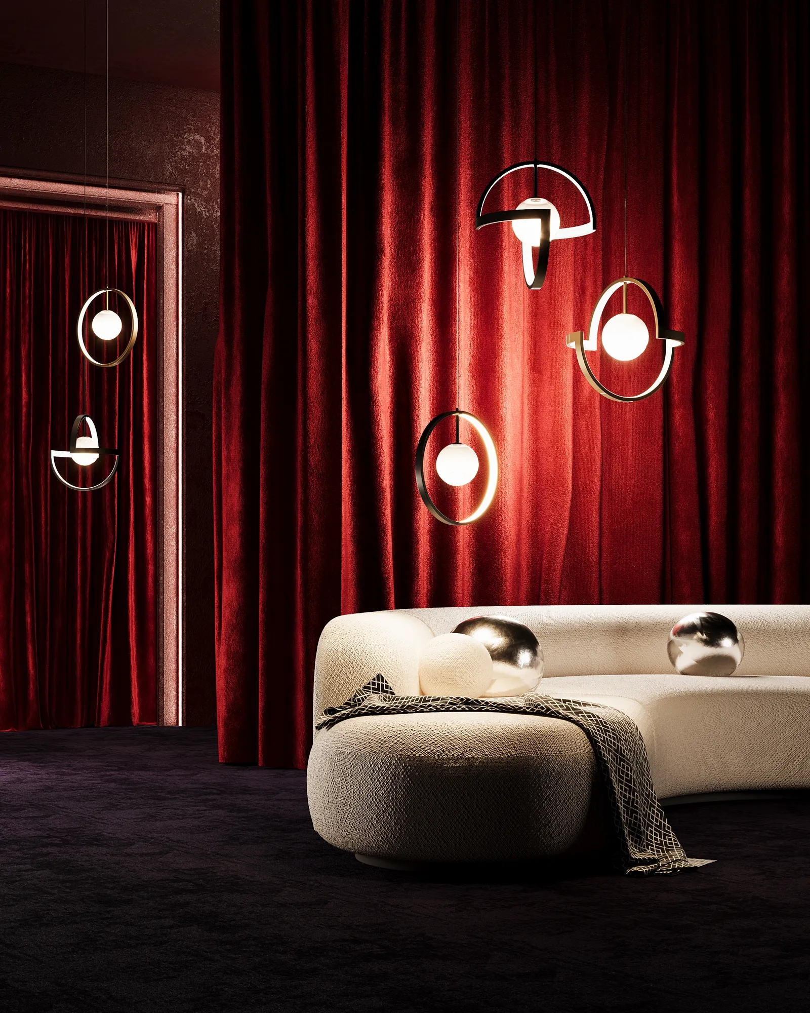 картинка Подвесной светильник Maytoni MOD407PL-L12B3K1