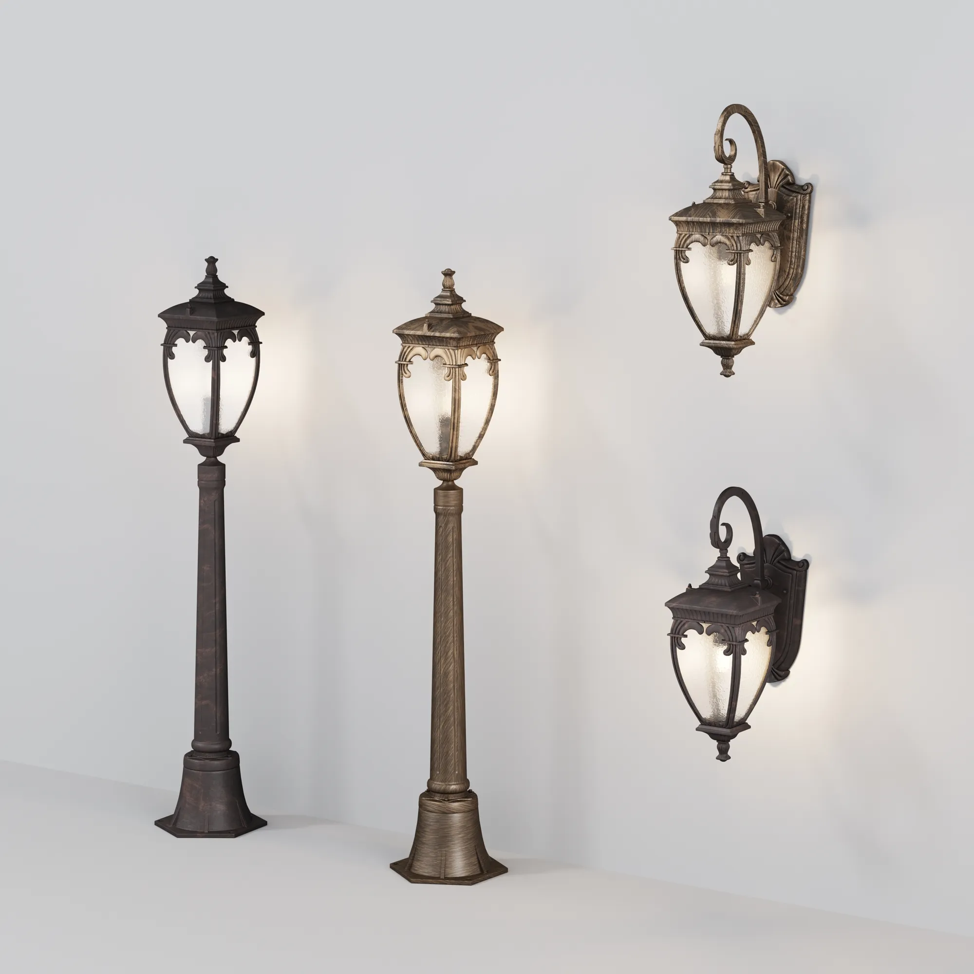 картинка Настенный светильник (бра) Outdoor O414WL-01BZ