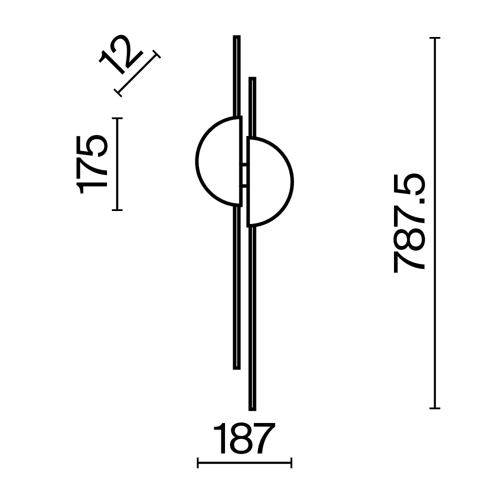 картинка Настенный светильник (бра) Maytoni MOD179WL-L22BS4K