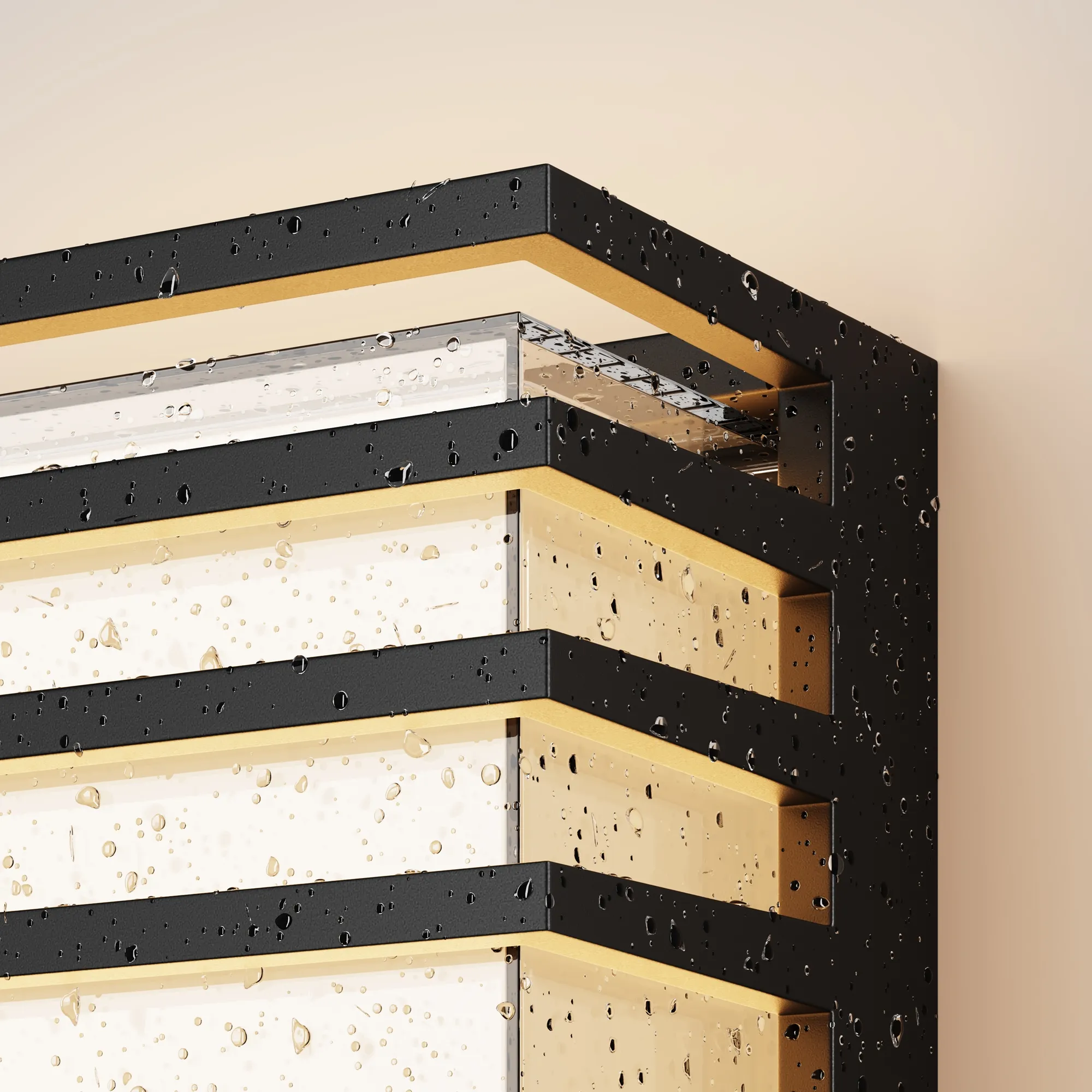 картинка Настенный светильник (бра) Outdoor O020WL-L10B3K