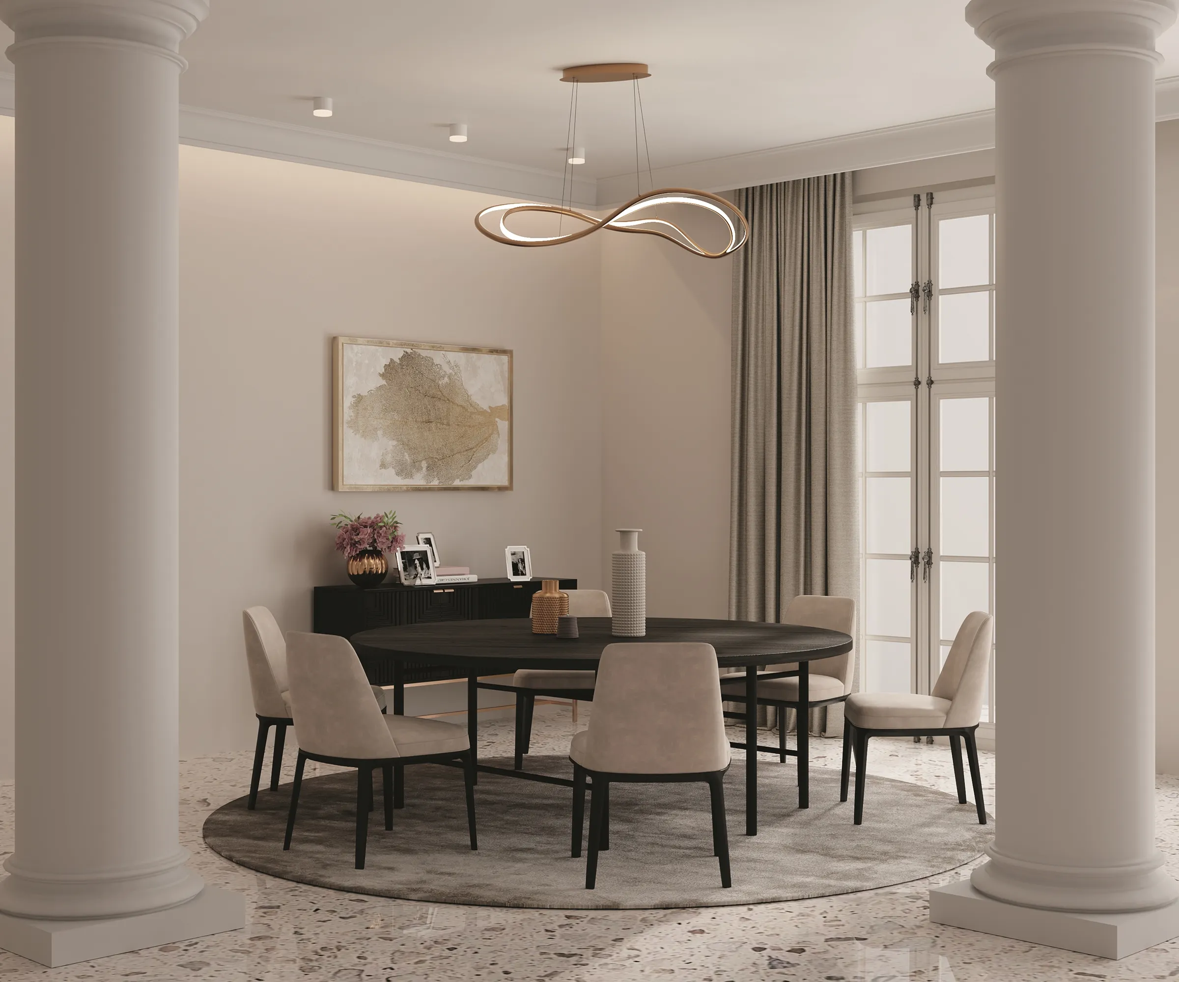 картинка Подвесной светильник Maytoni MOD283PL-L65BS3K