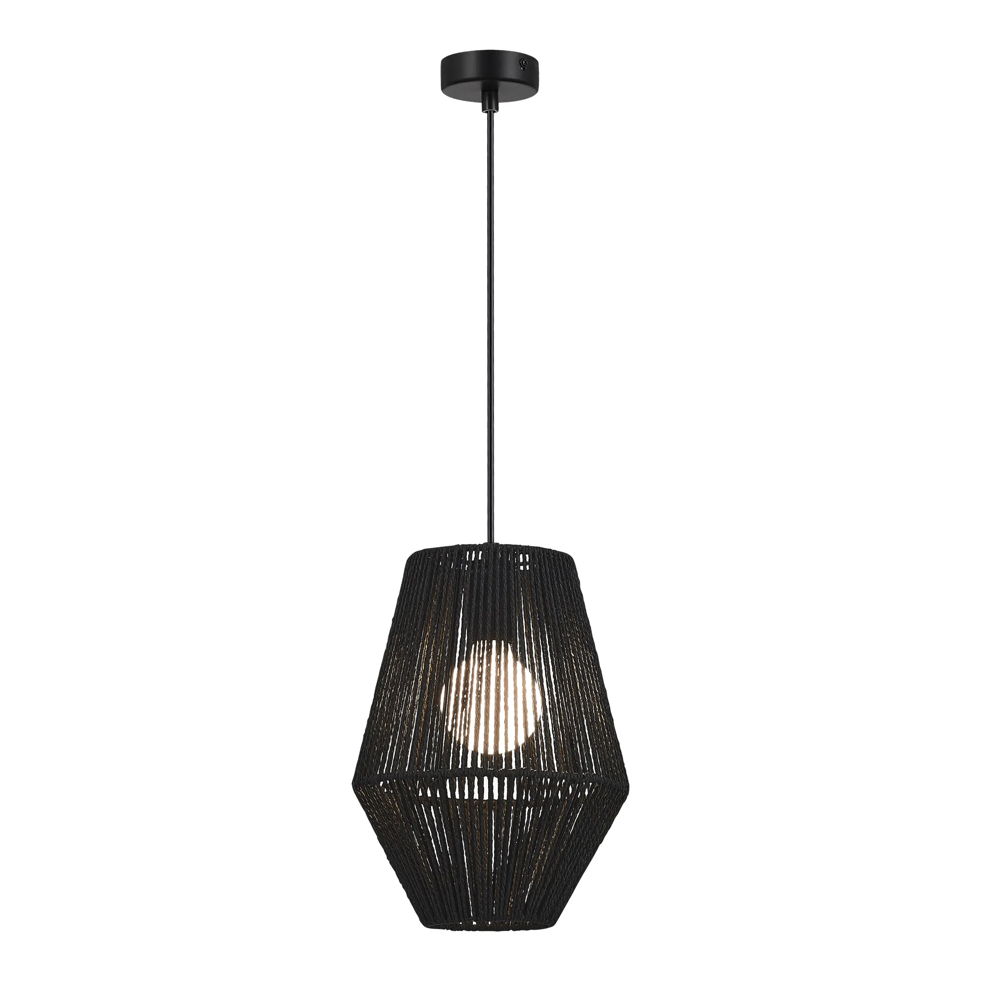 картинка SLE6025-413-01 Светильник подвесной черный/черный E27 1*40W