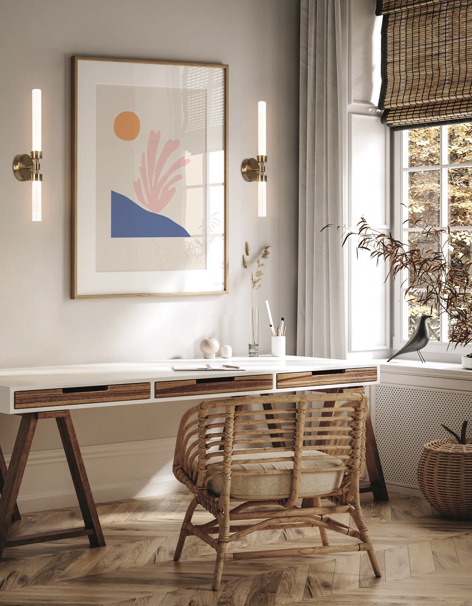 картинка Настенный светильник (бра) Maytoni MOD116WL-L7BS3K