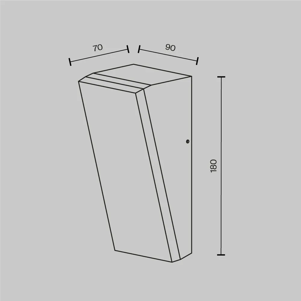 картинка Настенный светильник (бра) Outdoor O436WL-L10GF3K1