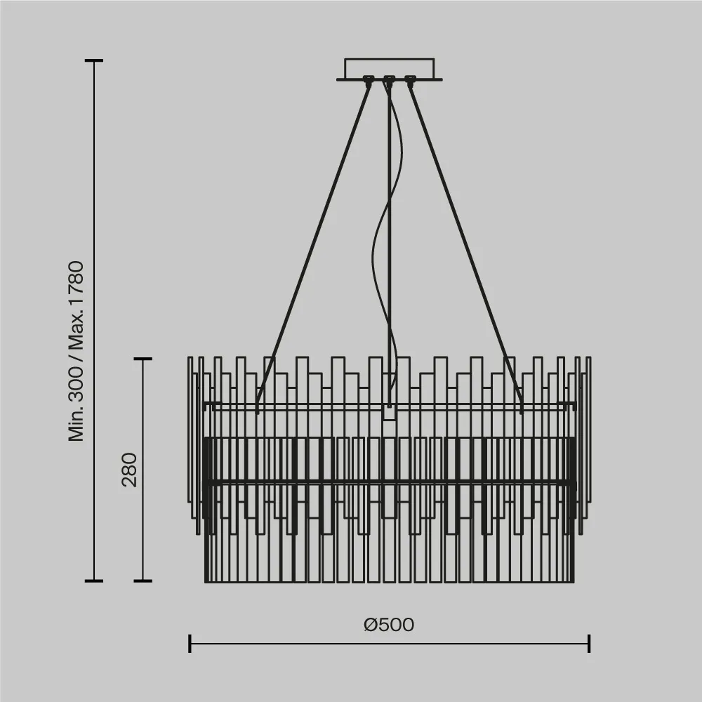 картинка Подвесной светильник Maytoni MOD135PL-06BS