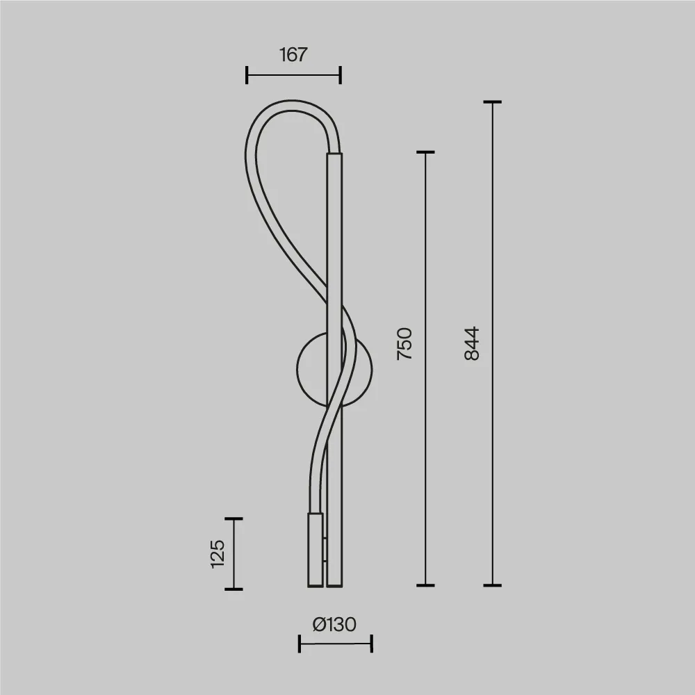 картинка Настенный светильник (бра) Maytoni MOD146WL-L12B3K