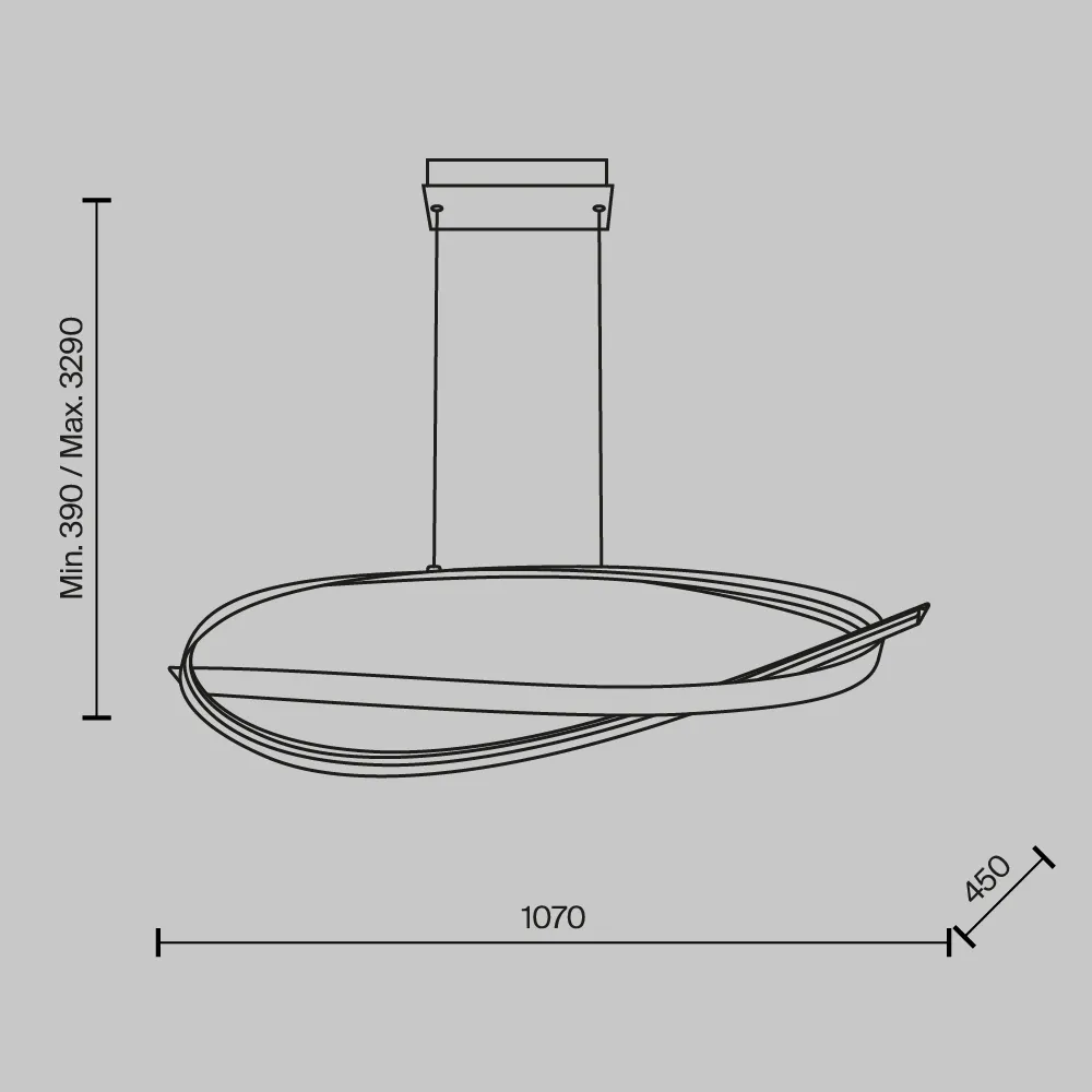 картинка Подвесной светильник Maytoni MOD283PL-L40BS3K