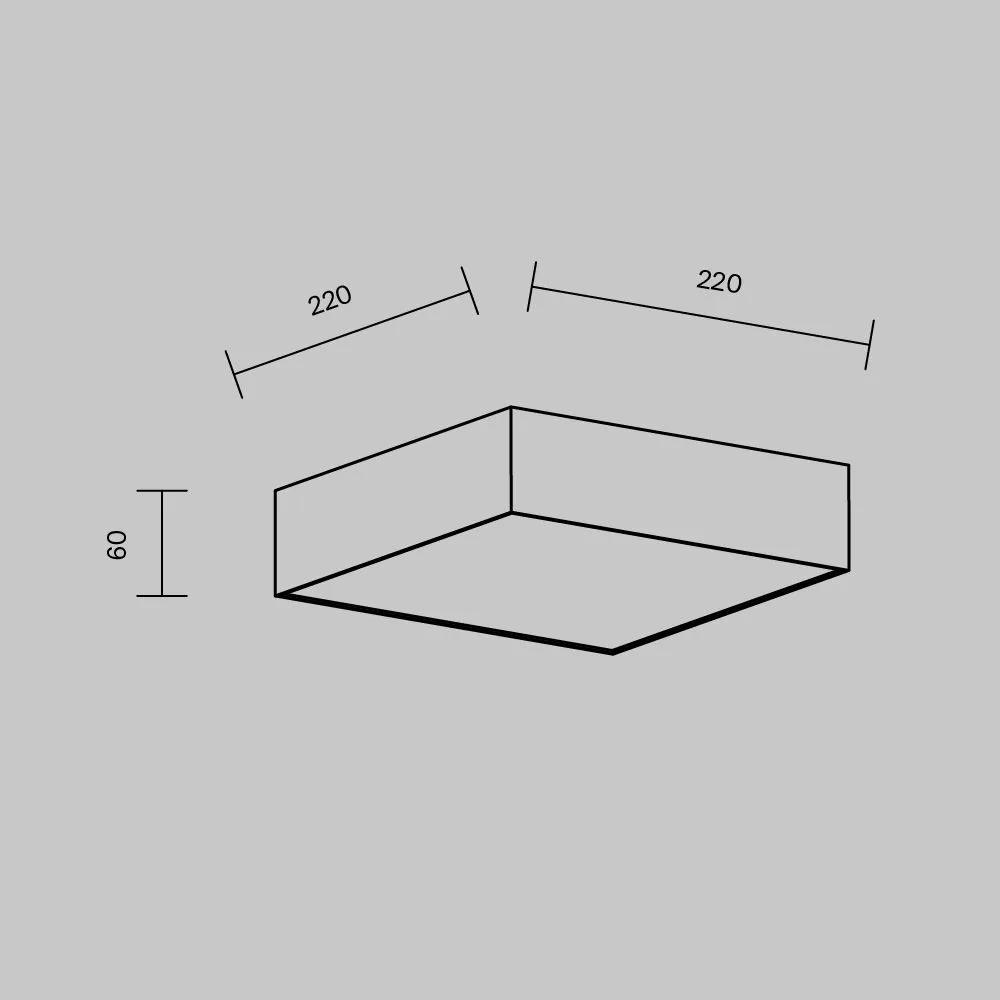 картинка Потолочный светильник Technical C032CL-24W4K-SQ-B