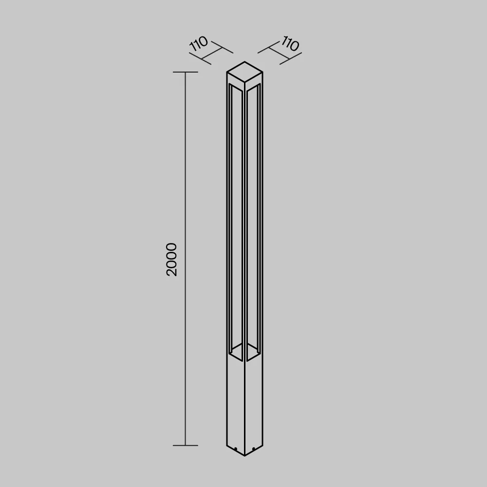 картинка Садово-парковый светильник Outdoor O424FL-L25GF