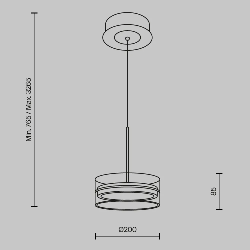 картинка Подвесной светильник Maytoni MOD348PL-L14BBS3K